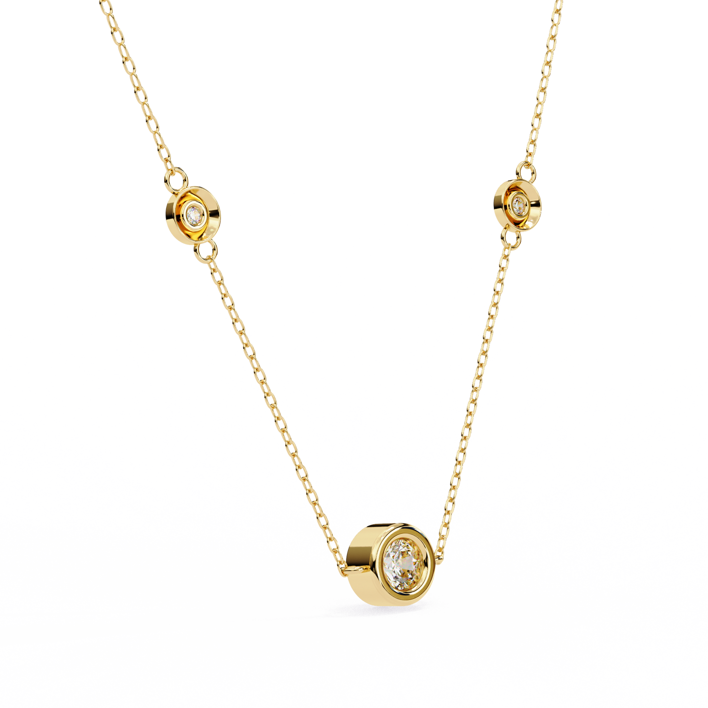 stella station lab grown diamond pendant