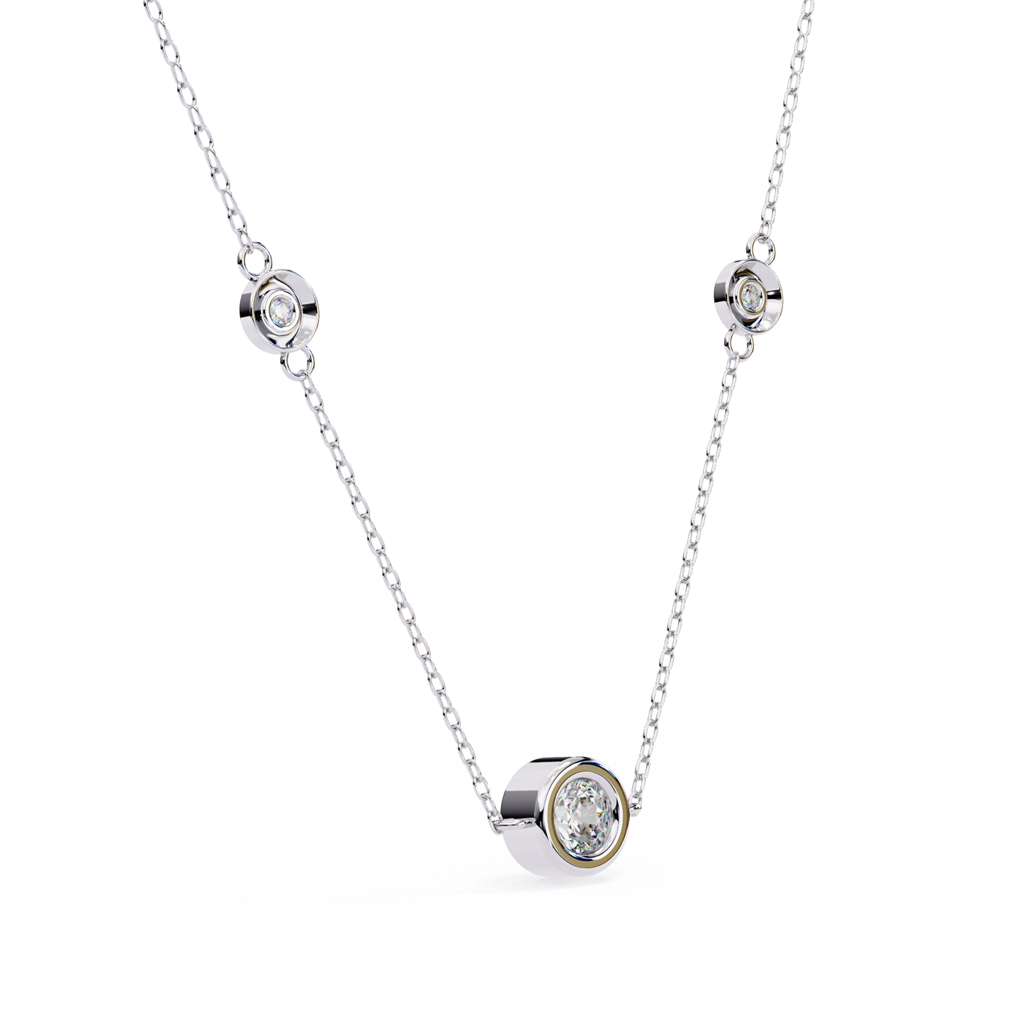 stella station lab grown diamond pendant