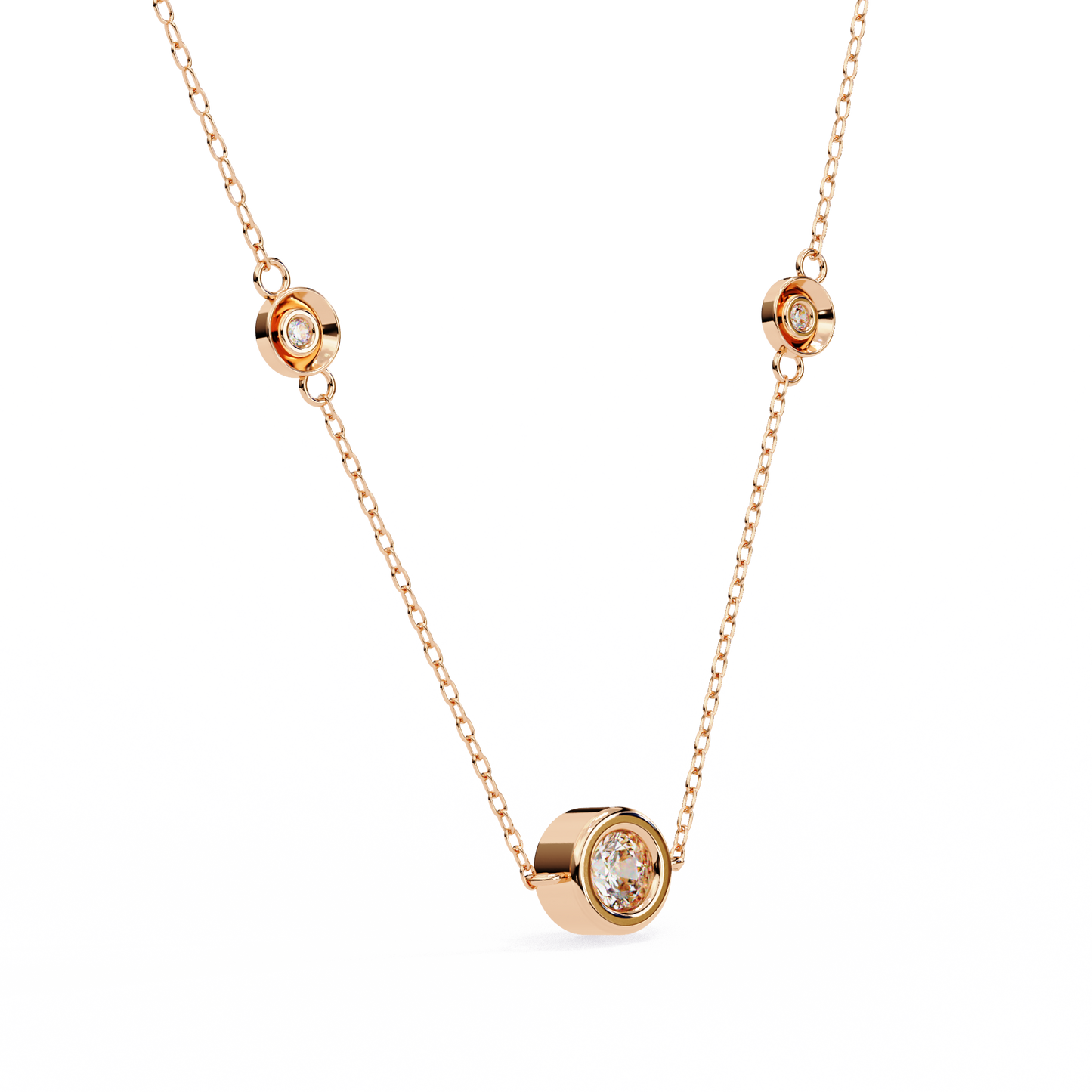 stella station lab grown diamond pendant