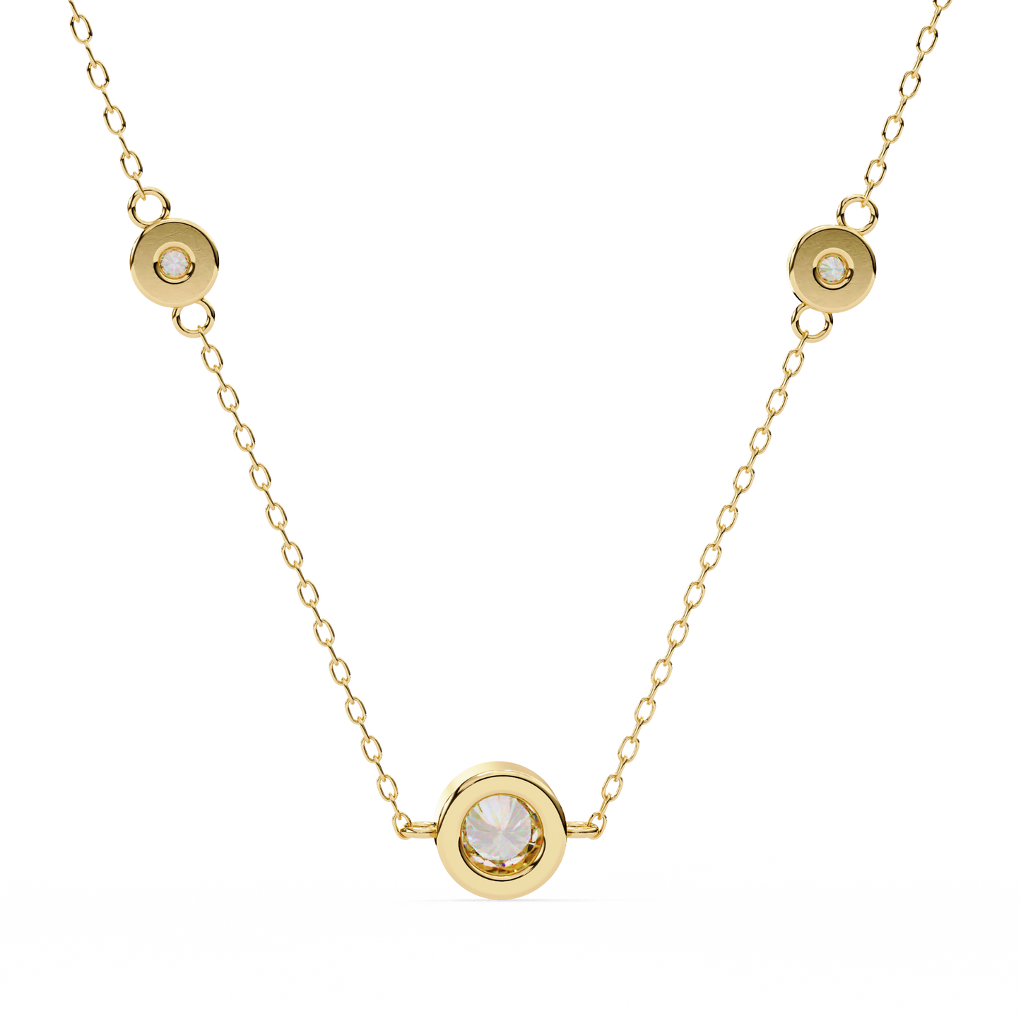stella station lab grown diamond pendant