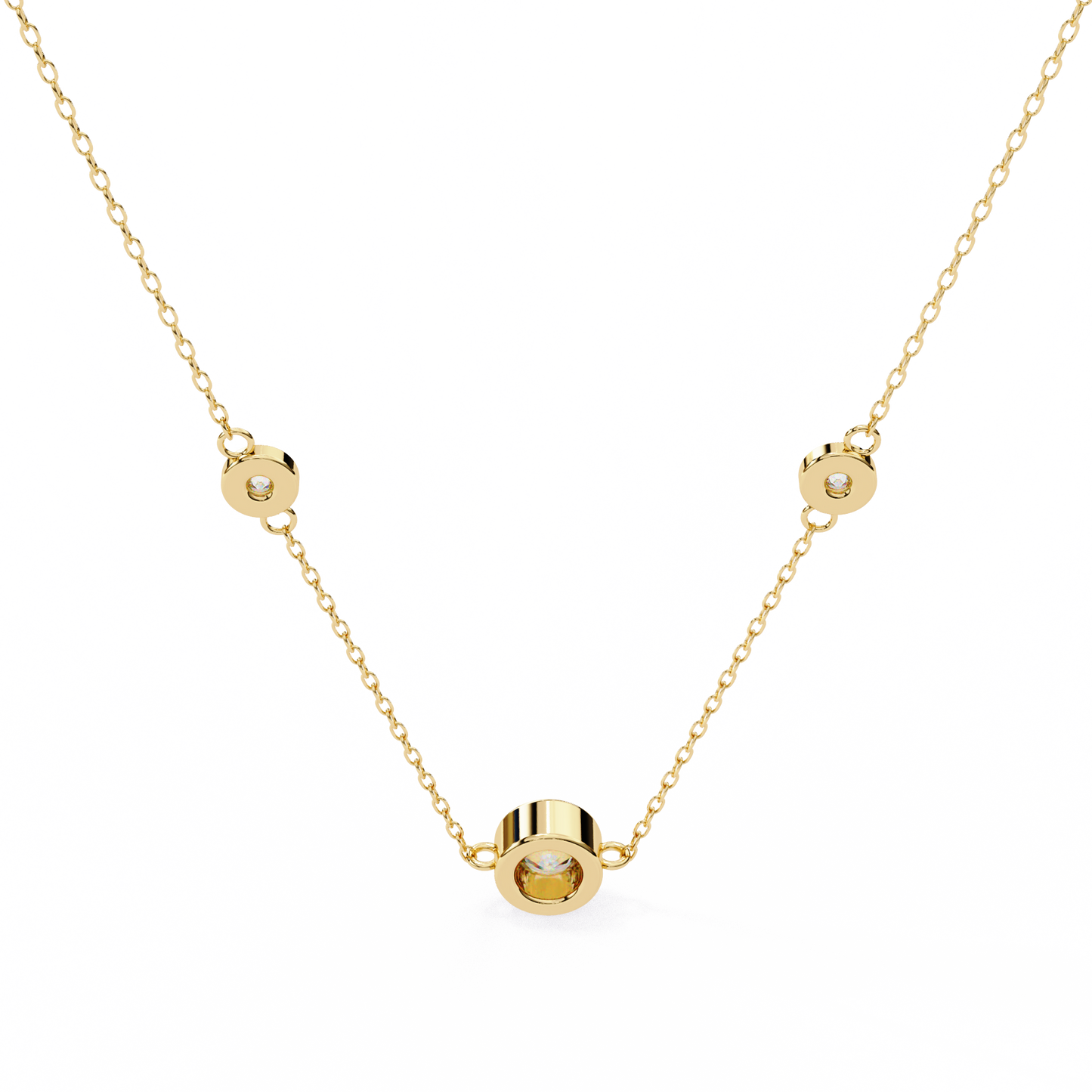 stella station lab grown diamond pendant