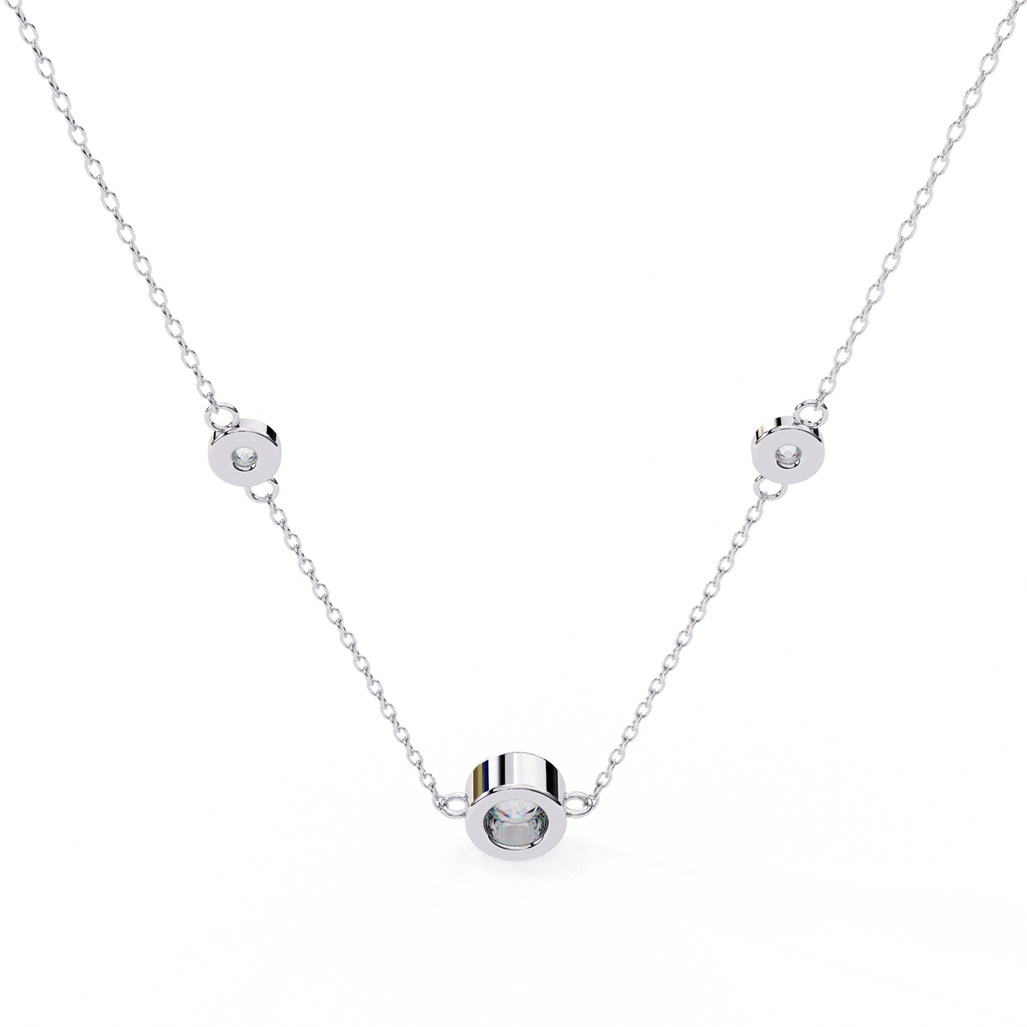 stella station lab grown diamond pendant