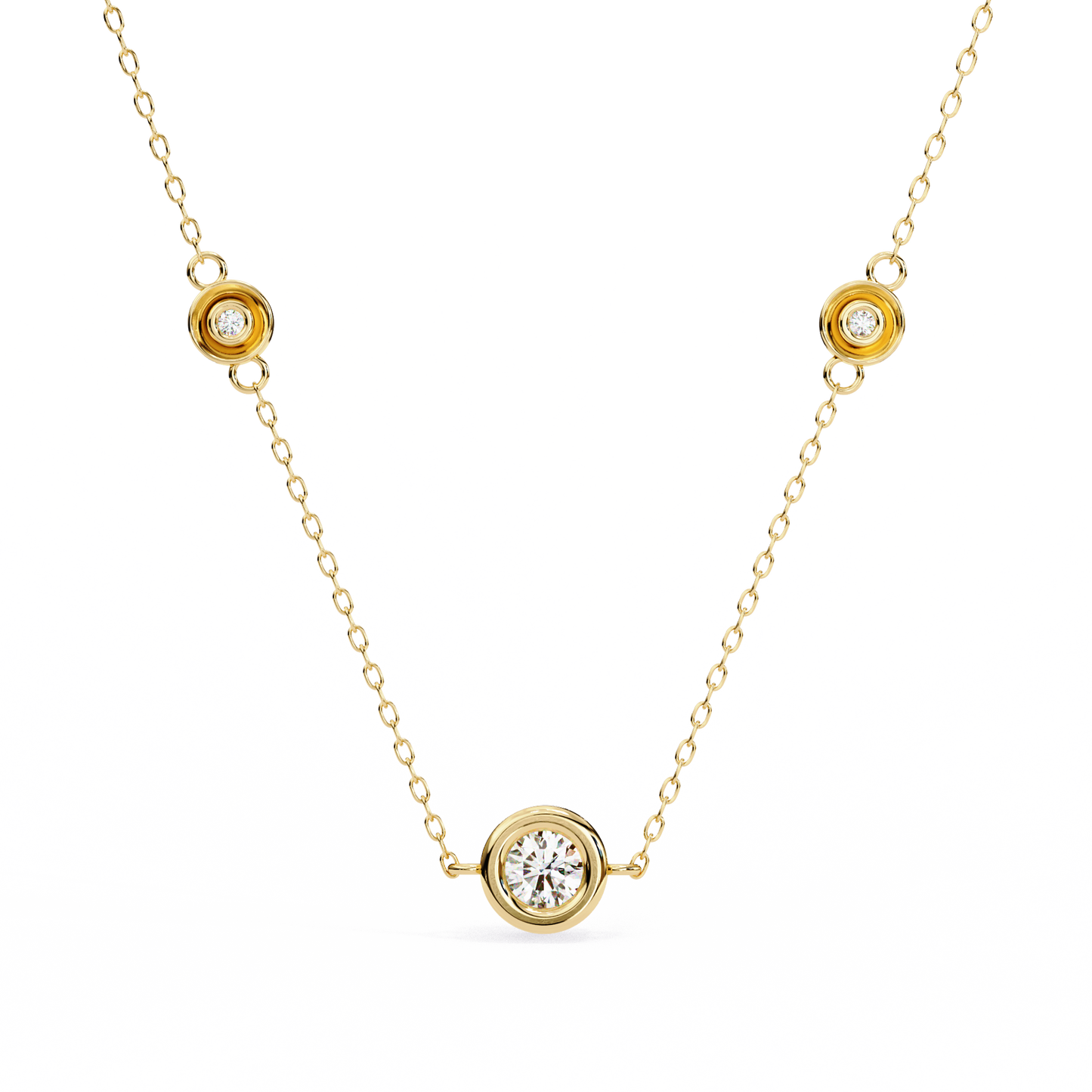 stella station lab grown diamond pendant