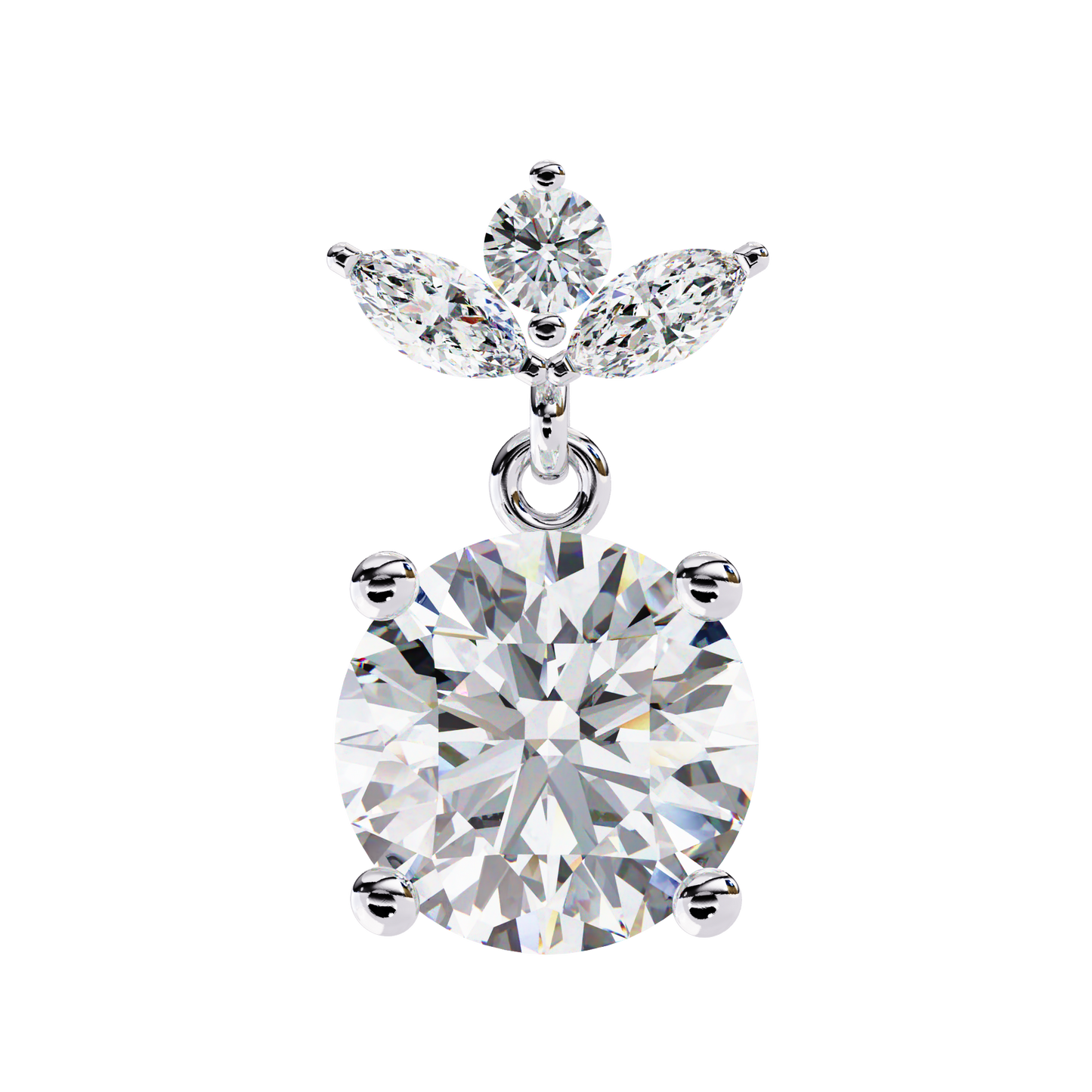 celeste marquise drop lab grown diamond studs