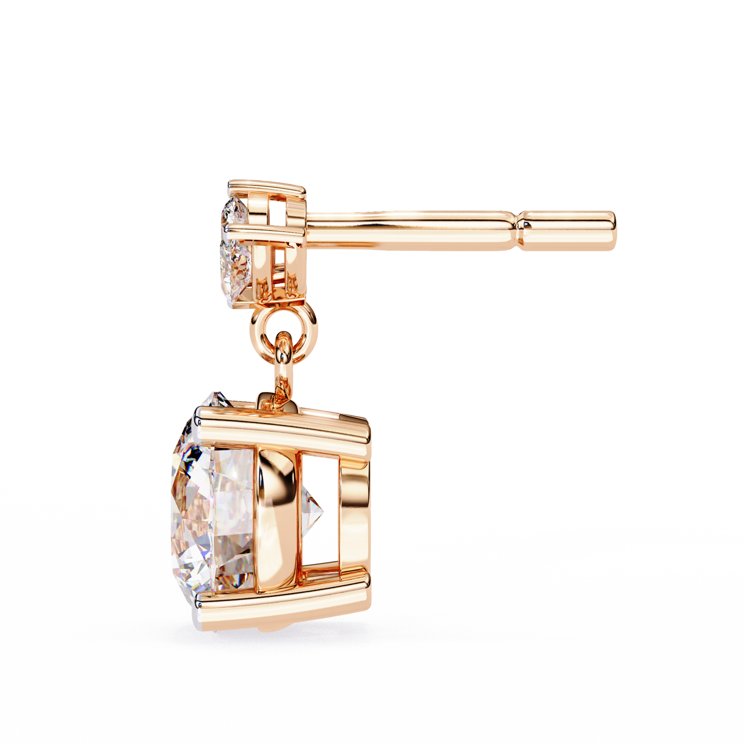 celeste marquise drop lab grown diamond studs