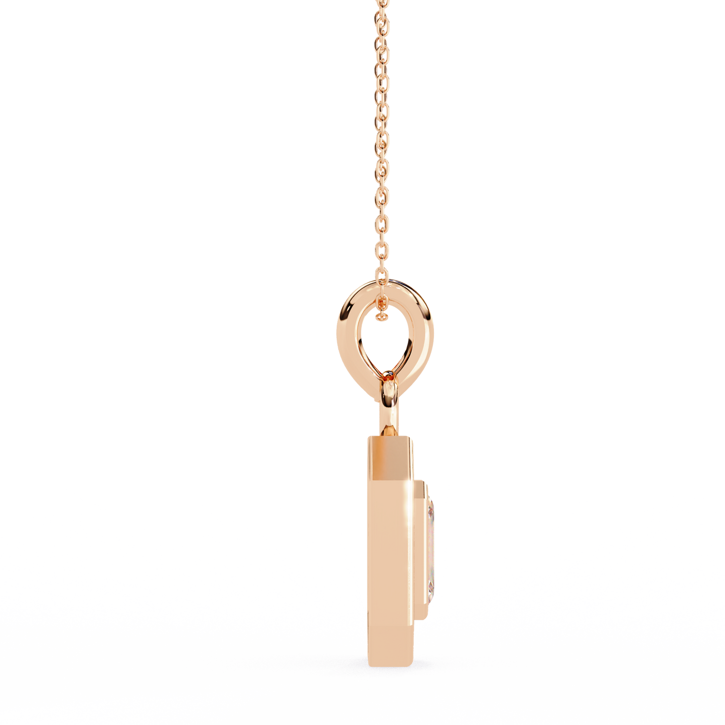 imperia double halo lab grown diamond pendant