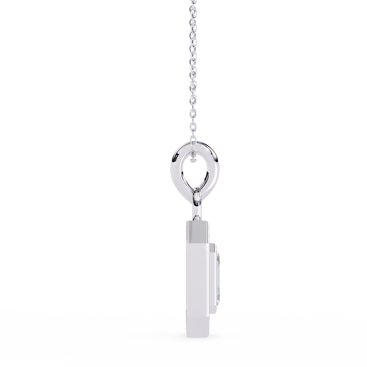 imperia double halo lab grown diamond pendant