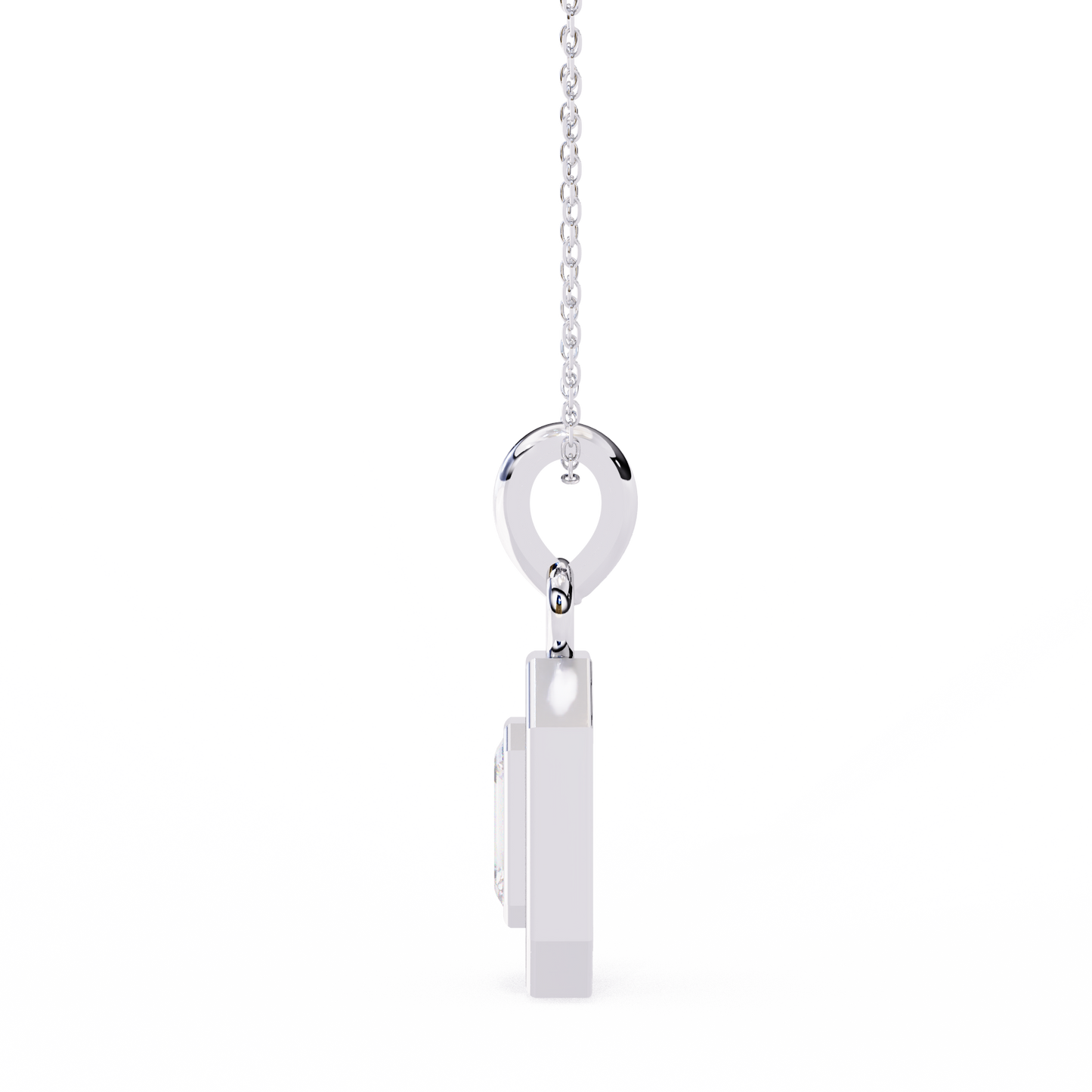 imperia double halo lab grown diamond pendant