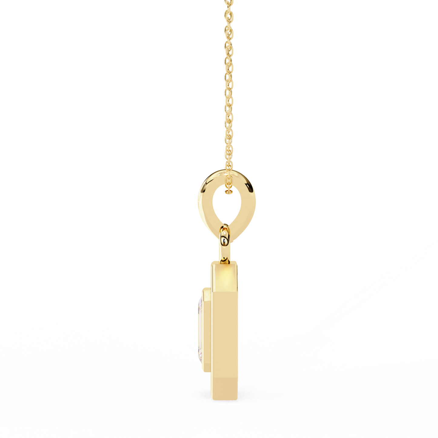 imperia double halo lab grown diamond pendant