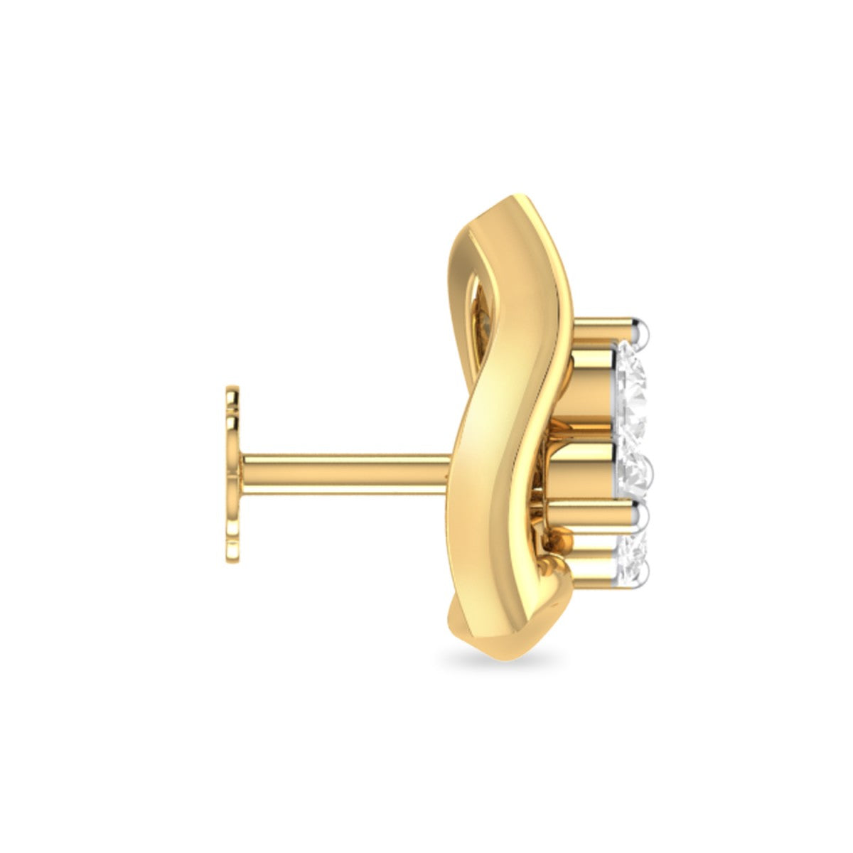 the iniss diamond nosepin