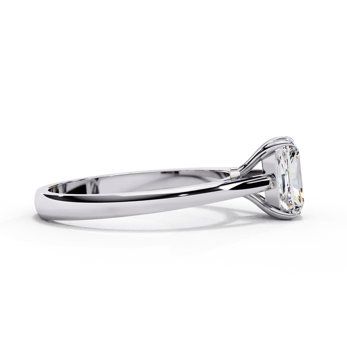 solene radiant solitaire lab grown diamond ring