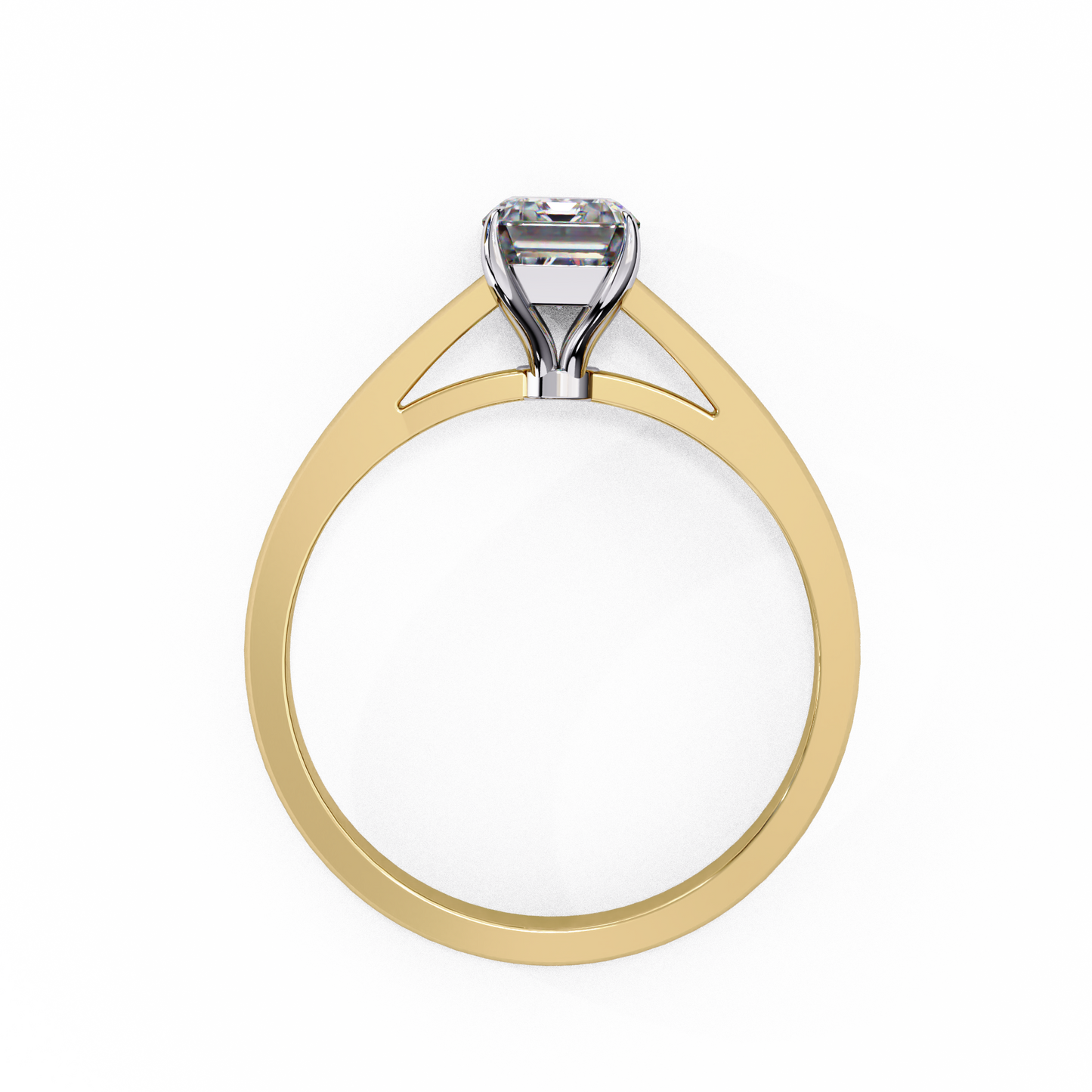 solene radiant solitaire lab grown diamond ring