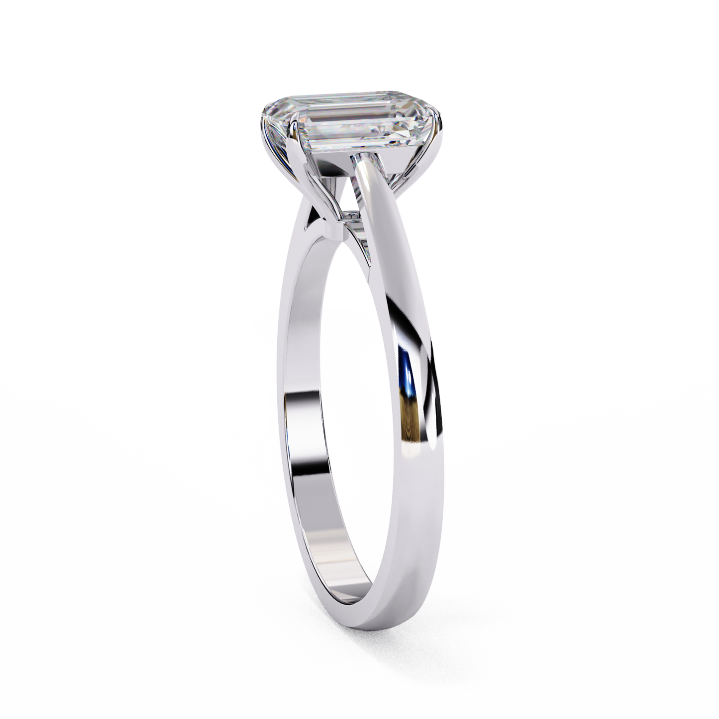 solene radiant solitaire lab grown diamond ring