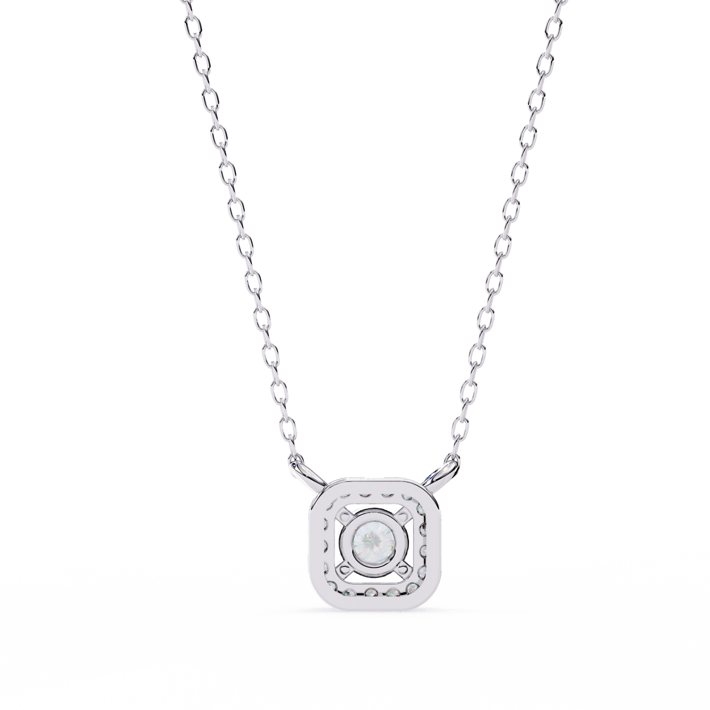 empress round lab grown diamond pendant