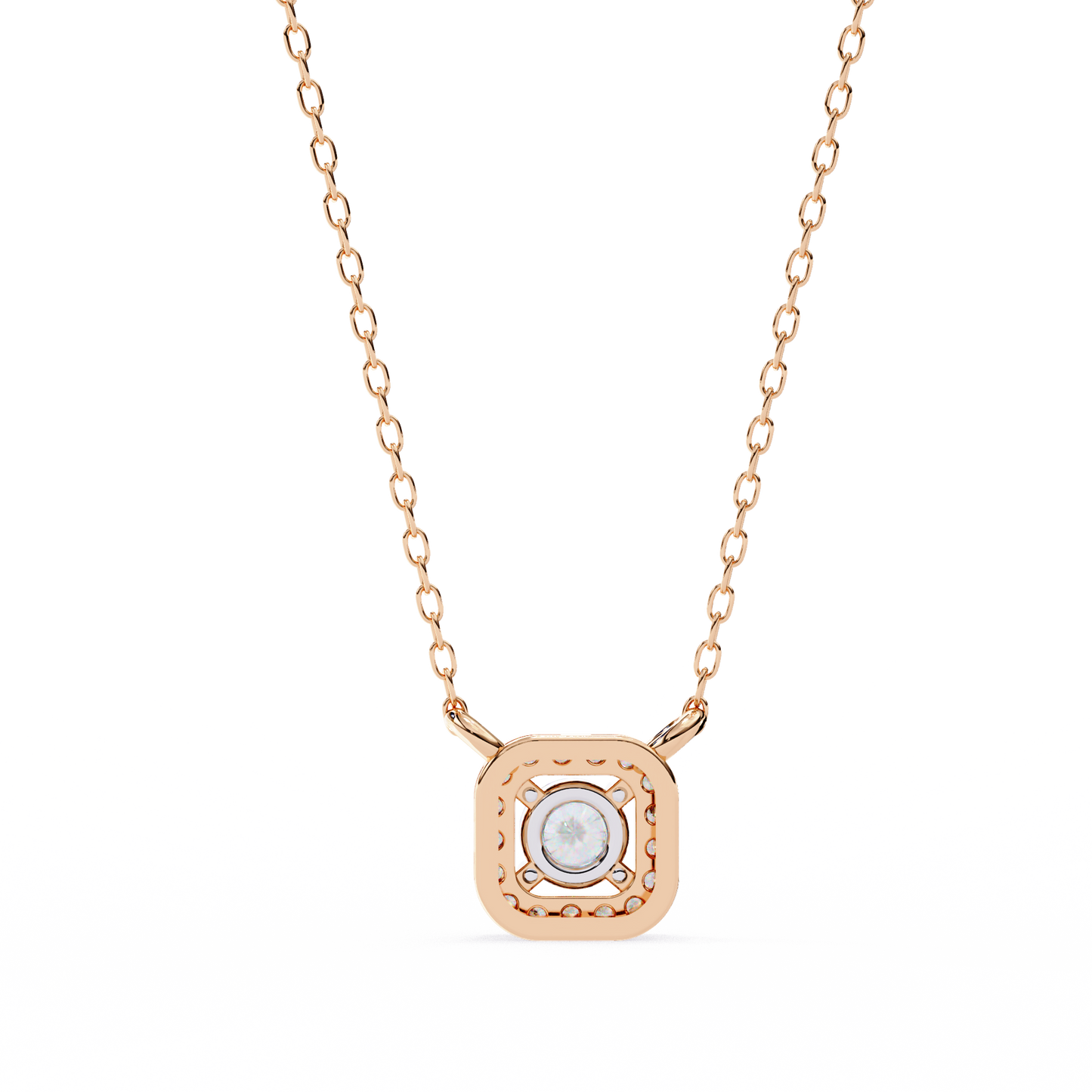 empress round lab grown diamond pendant