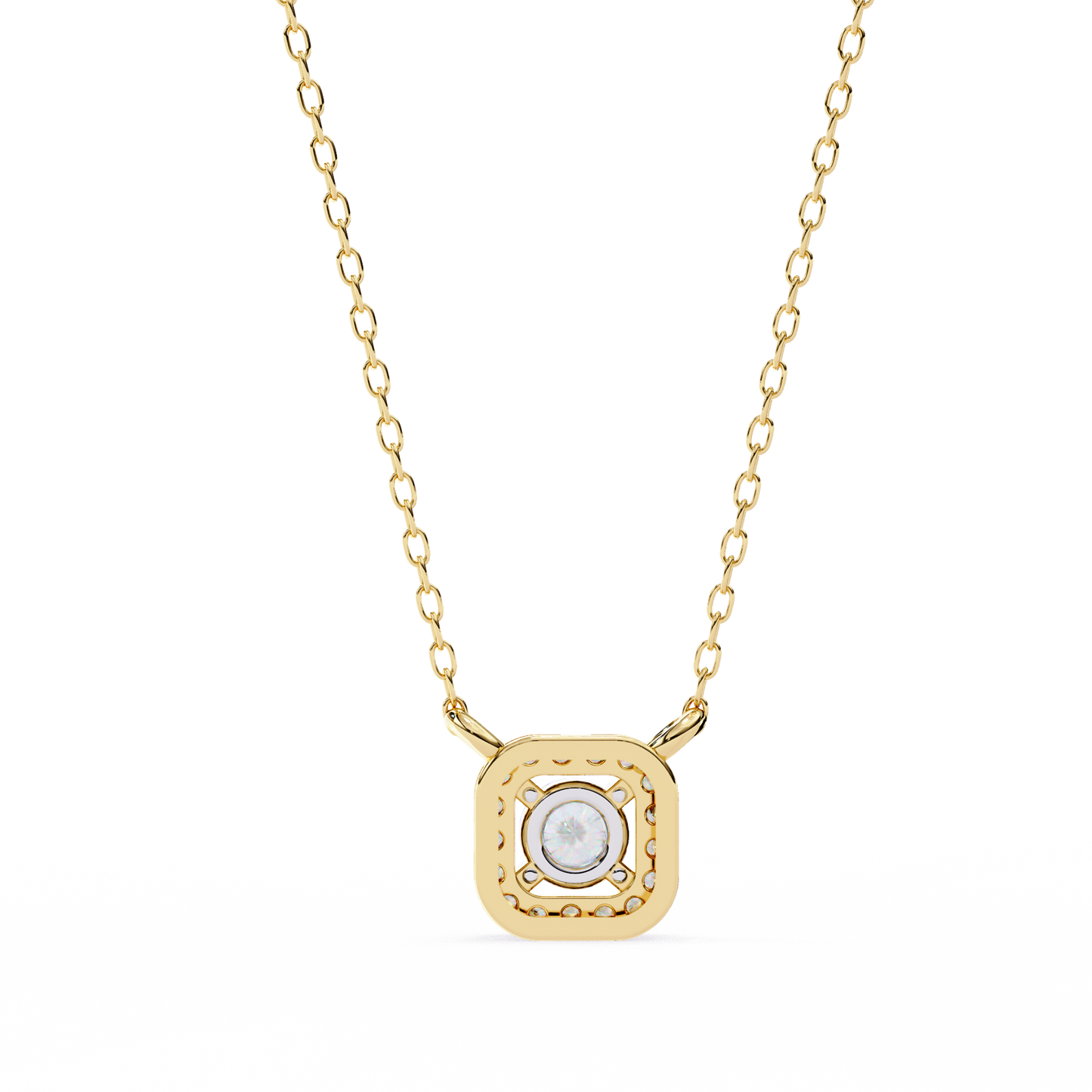 empress round lab grown diamond pendant