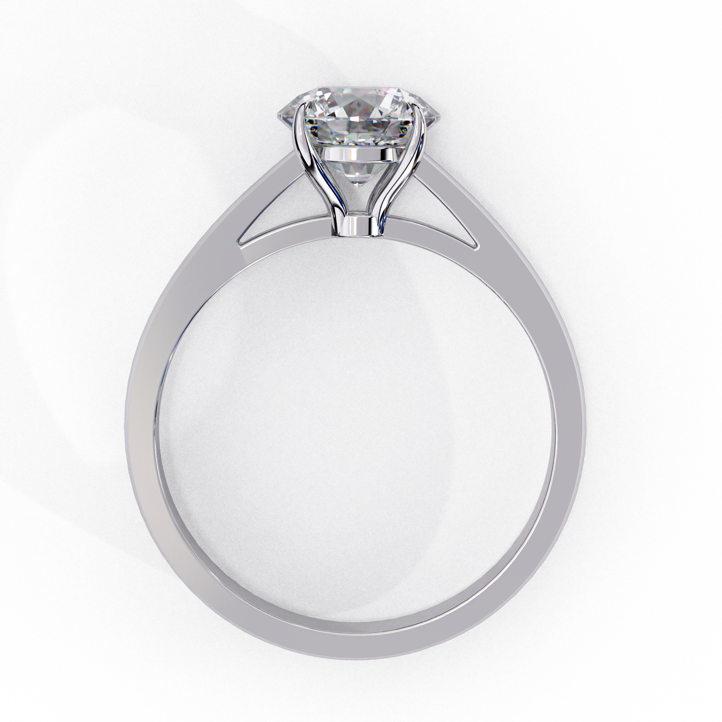 celestia round solitaire ring