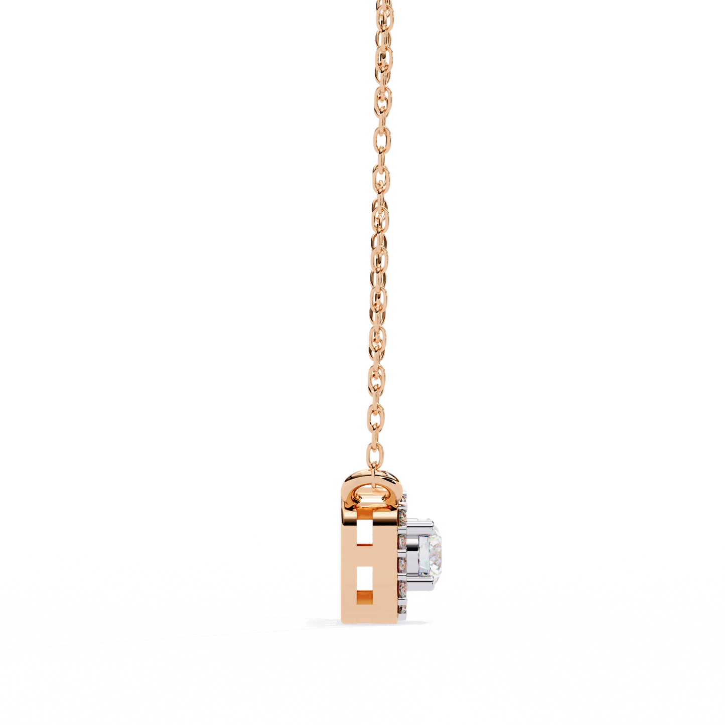 empress round lab grown diamond pendant