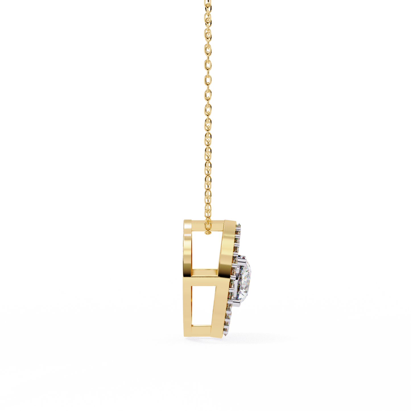 elara eye lab grown diamond pendant