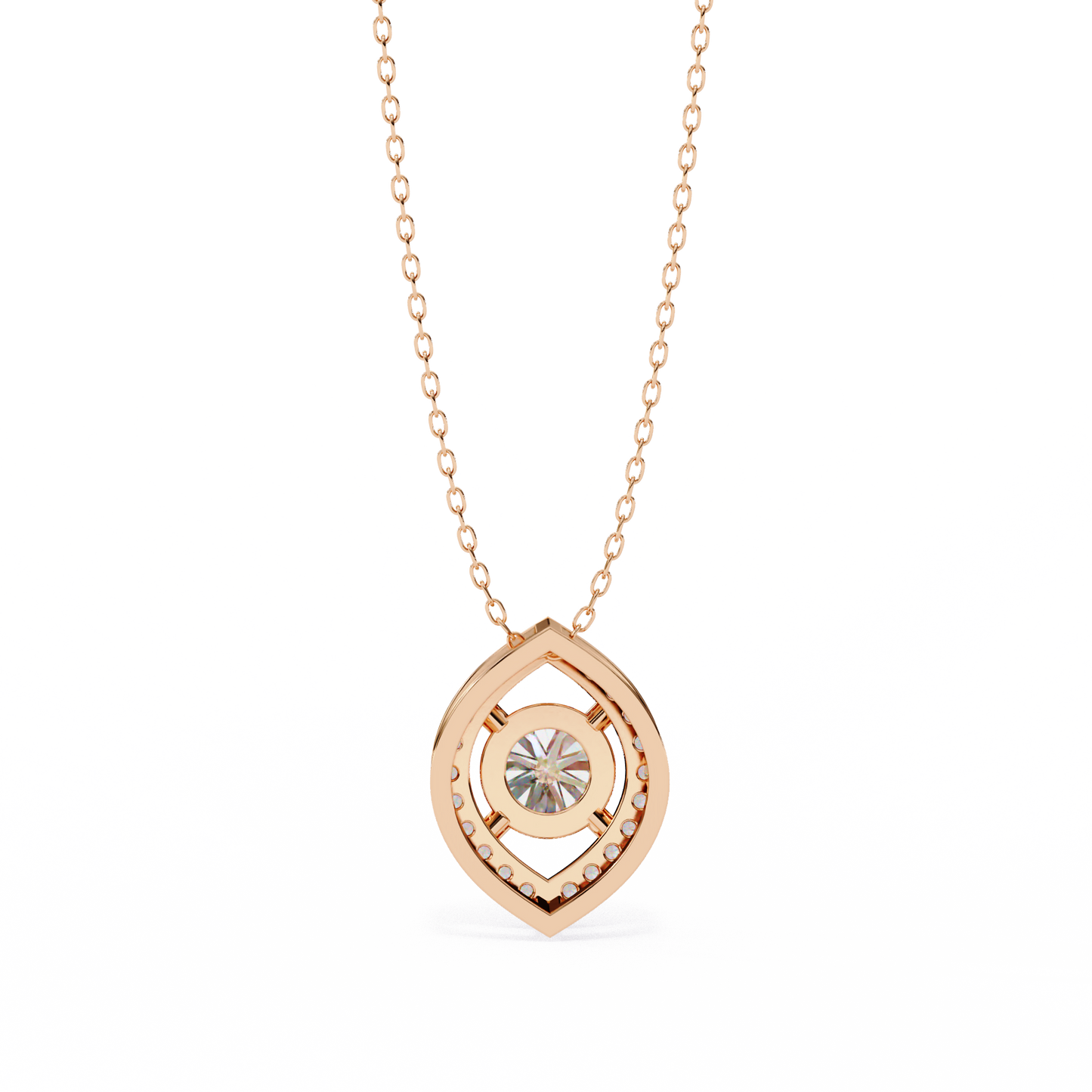 elara eye lab grown diamond pendant