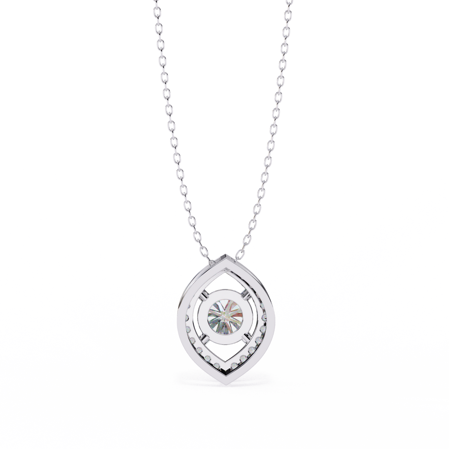 elara eye lab grown diamond pendant