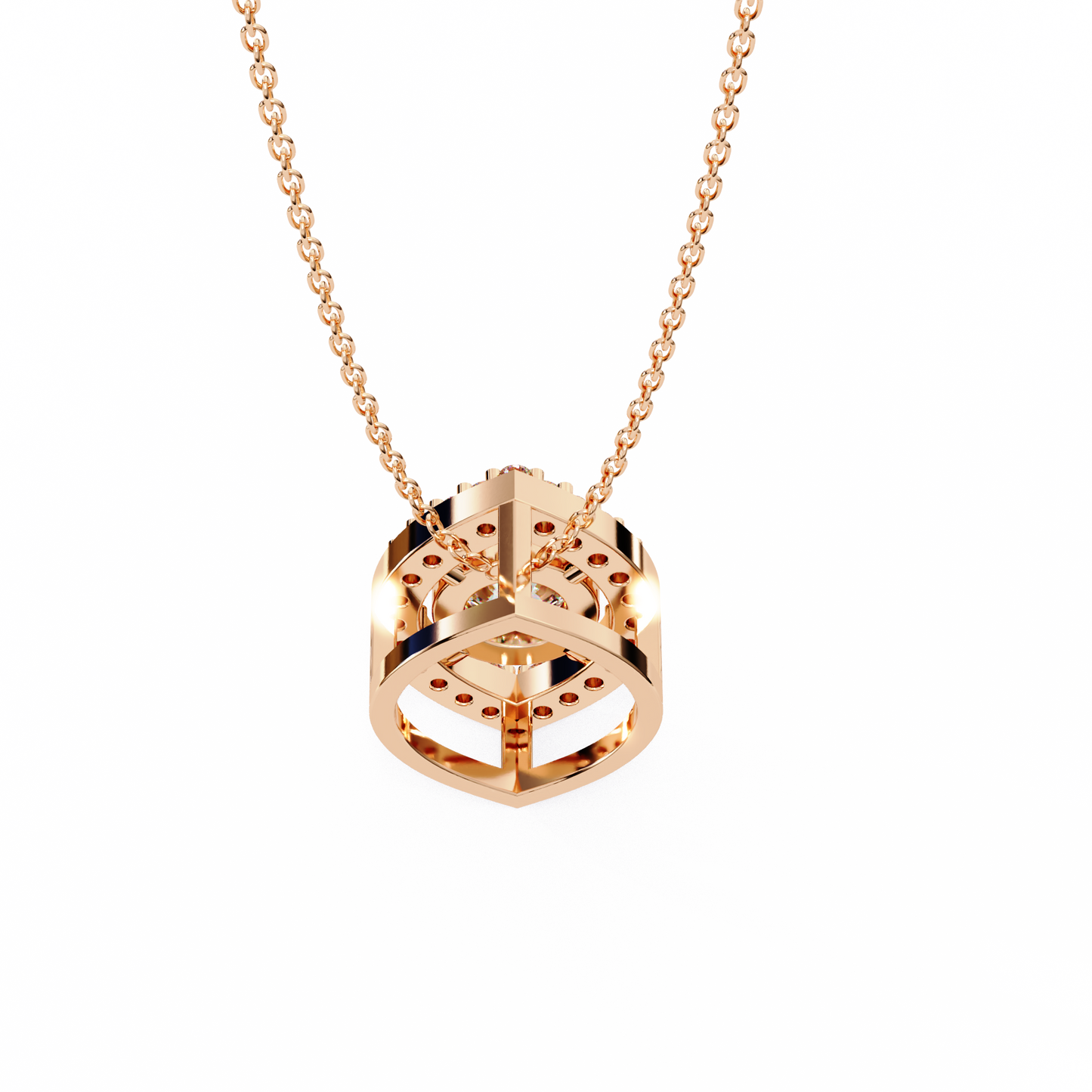 elara eye lab grown diamond pendant