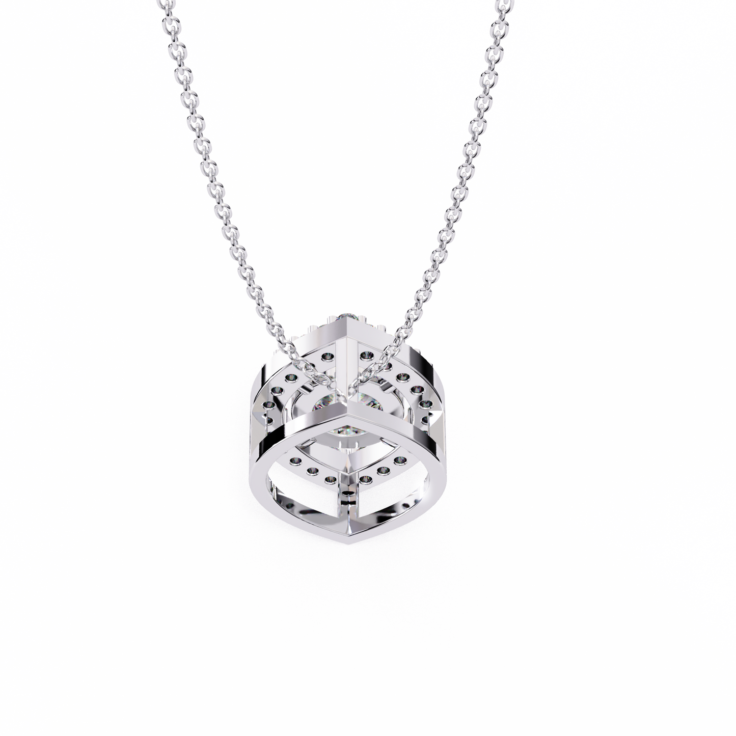 elara eye lab grown diamond pendant