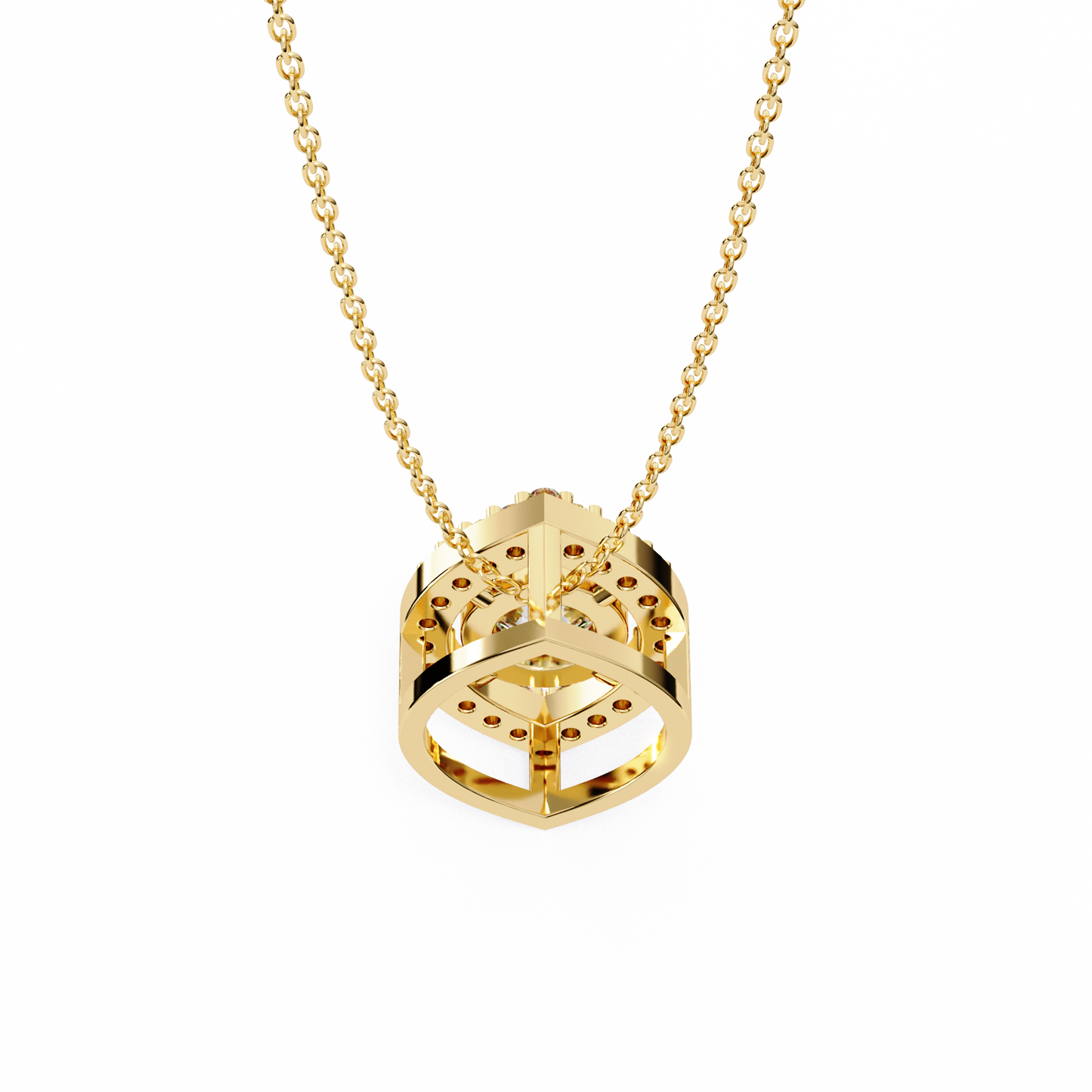 elara eye lab grown diamond pendant