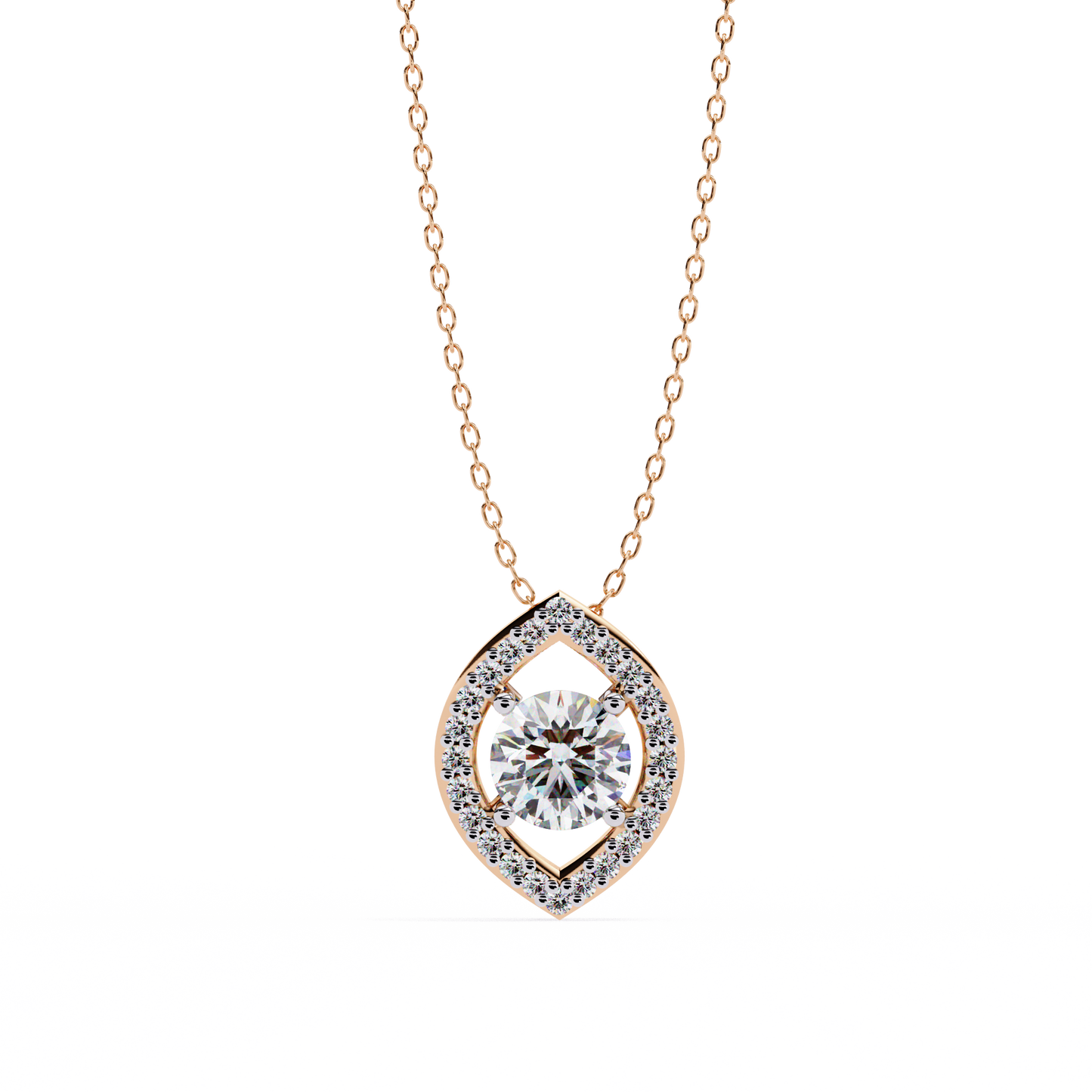 elara eye lab grown diamond pendant