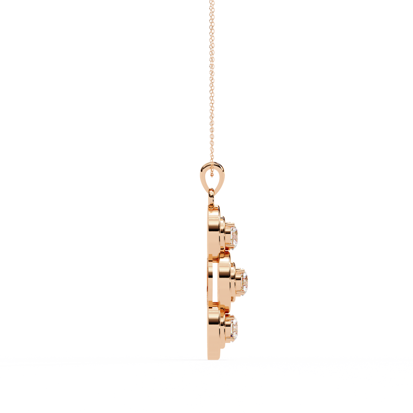 rhapsody multi-halo lab grown diamond pendant