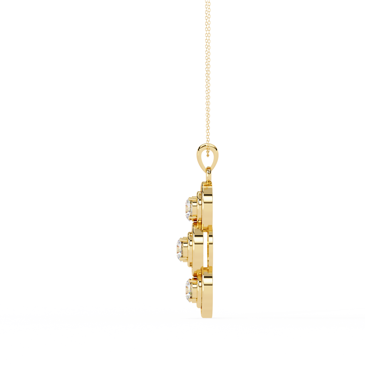 rhapsody multi-halo lab grown diamond pendant