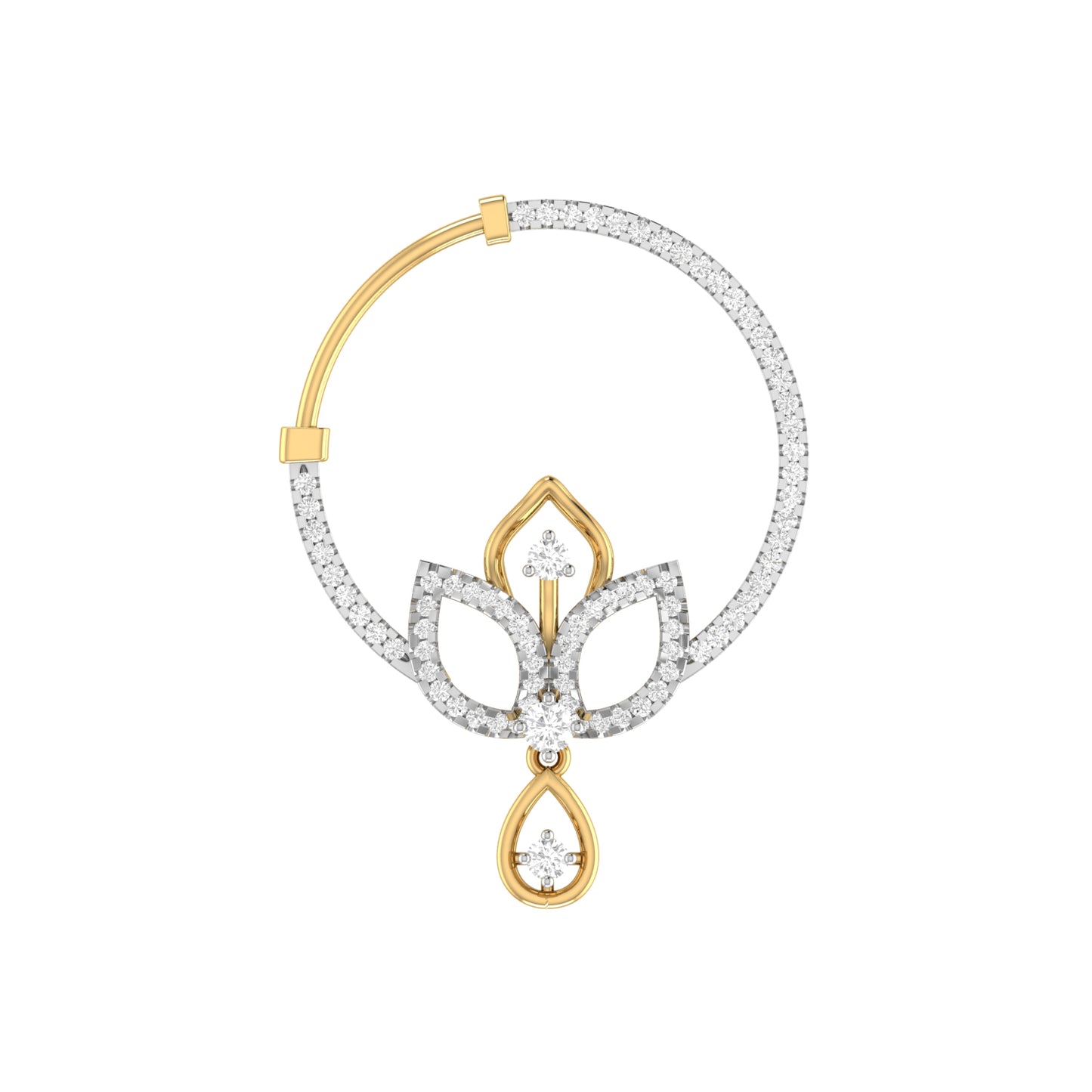 the tanmaya diamond nosepin