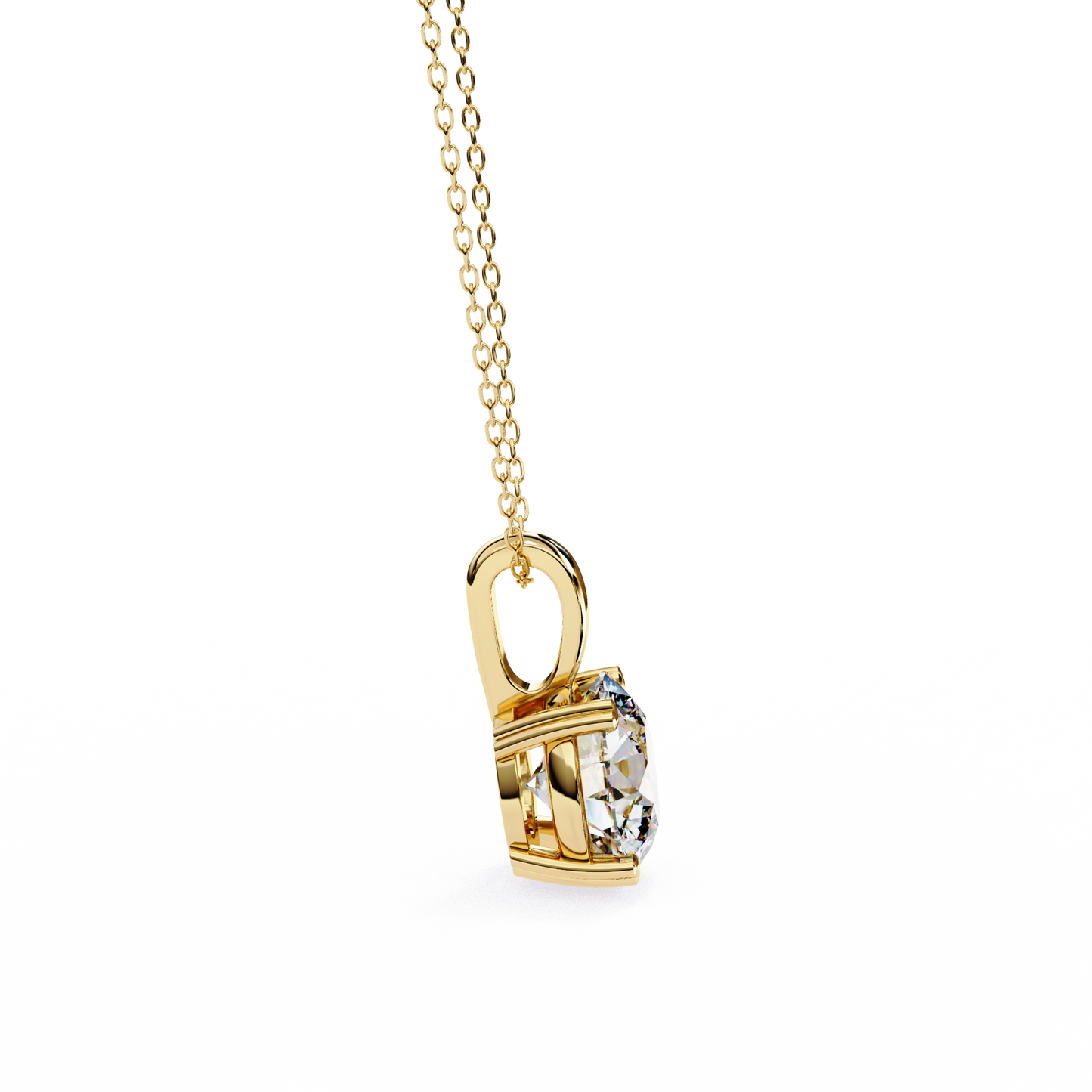 pure radiance round lab-grown diamond pendant