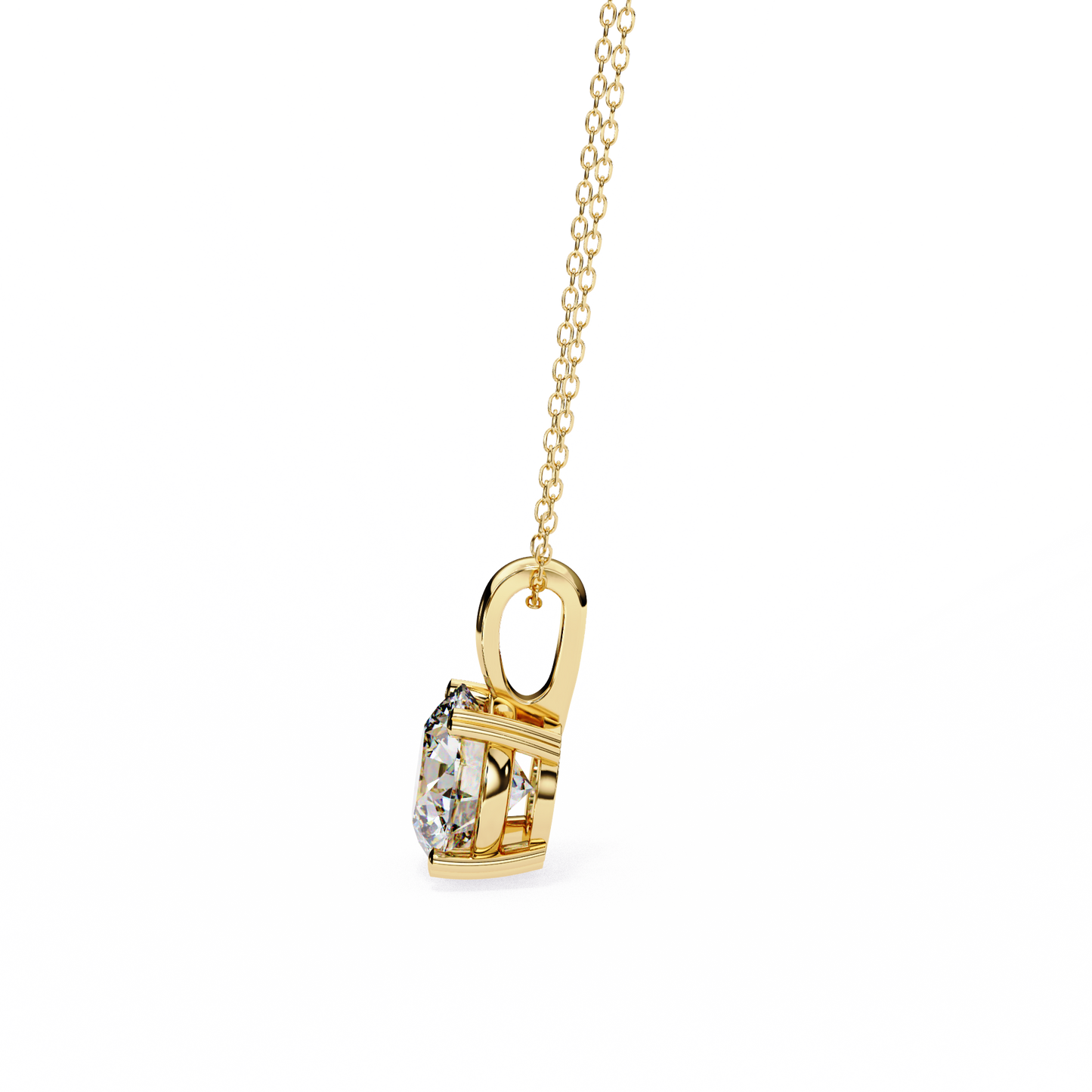 pure radiance round lab-grown diamond pendant