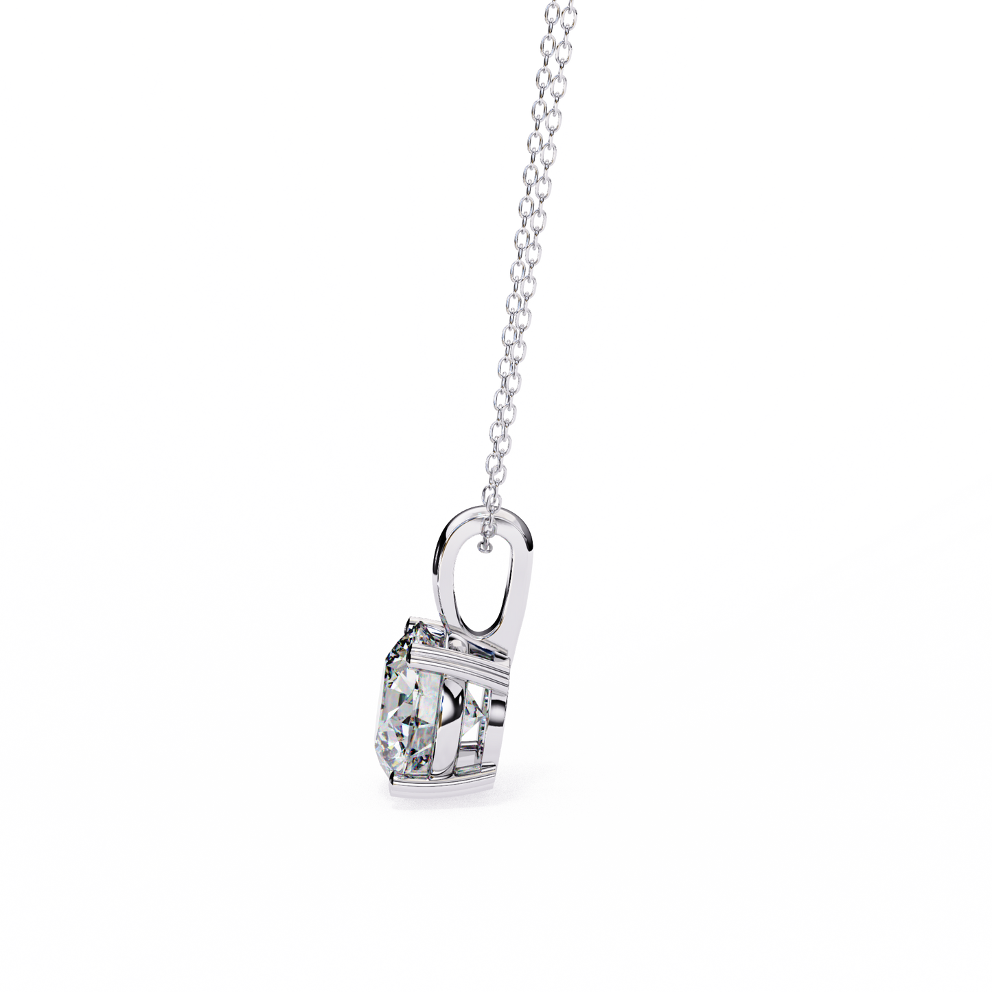 pure radiance round lab-grown diamond pendant