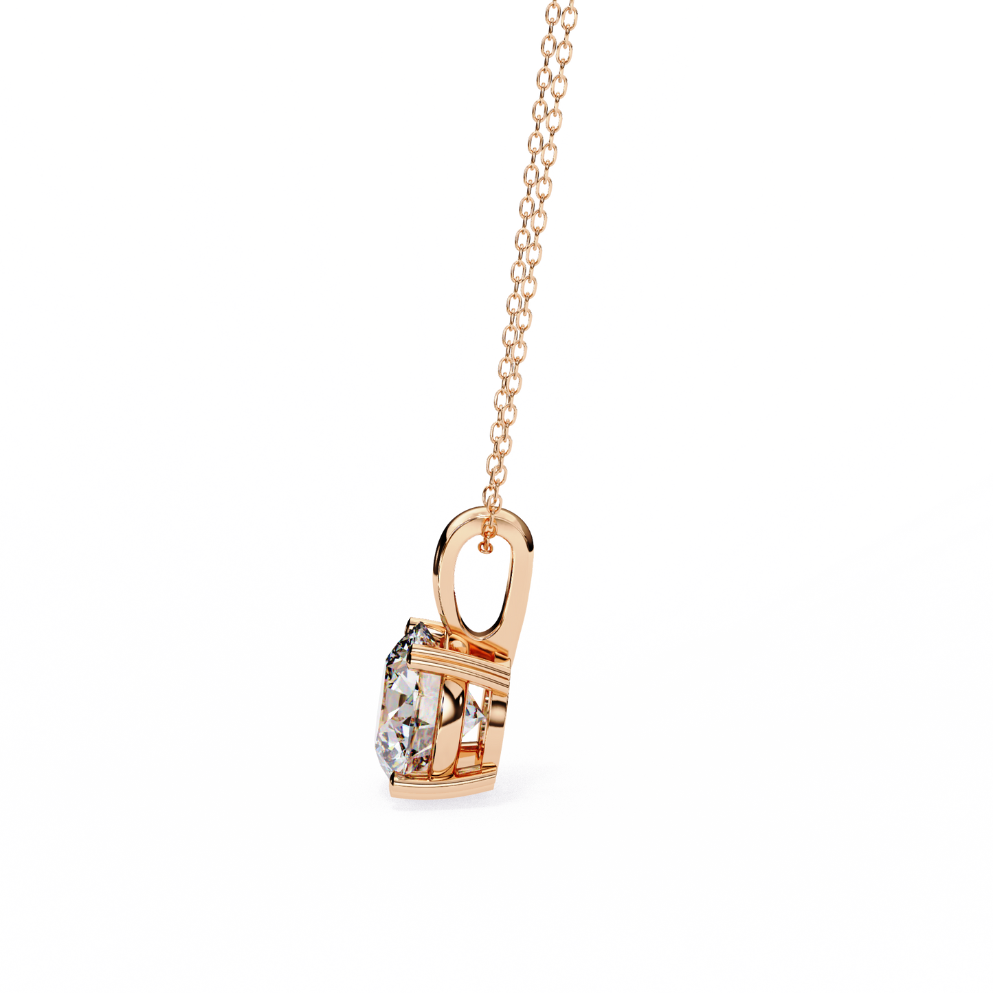 pure radiance round lab-grown diamond pendant