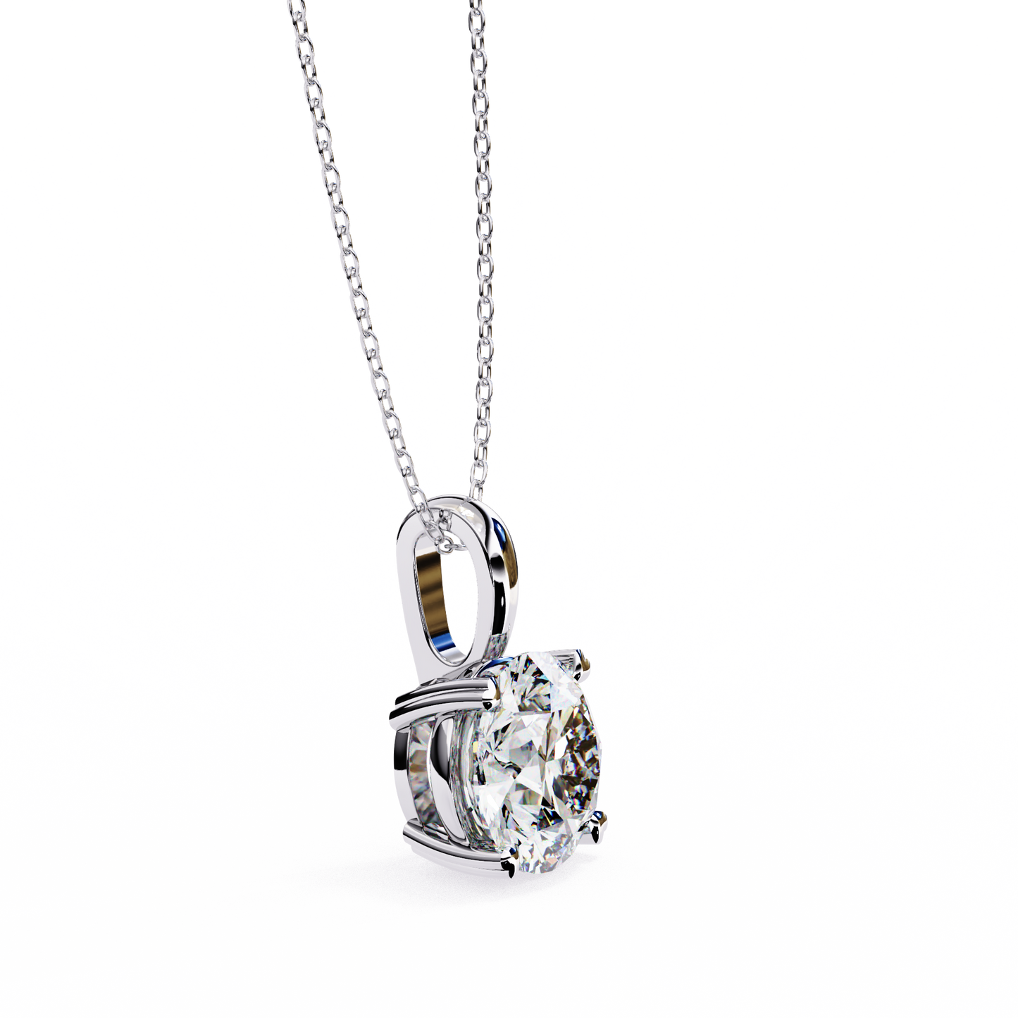 pure radiance round lab-grown diamond pendant