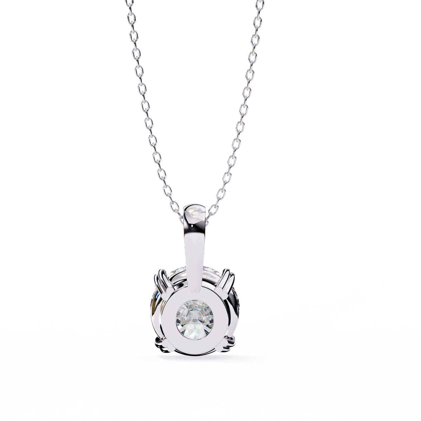 pure radiance round lab-grown diamond pendant