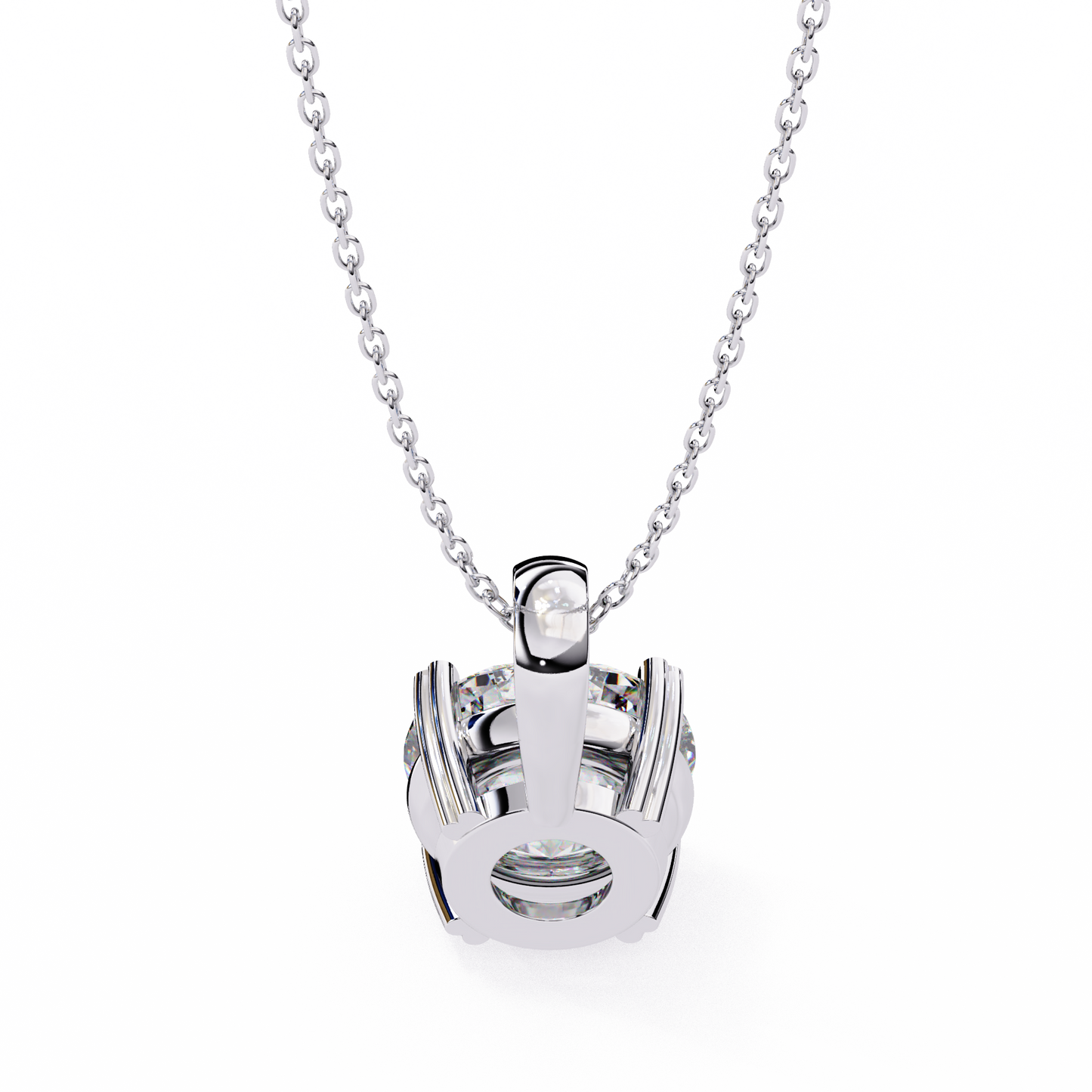 pure radiance round lab-grown diamond pendant