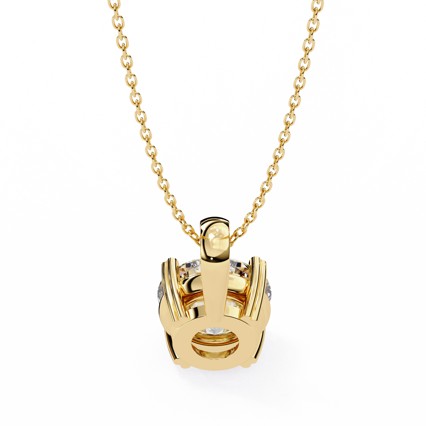 pure radiance round lab-grown diamond pendant