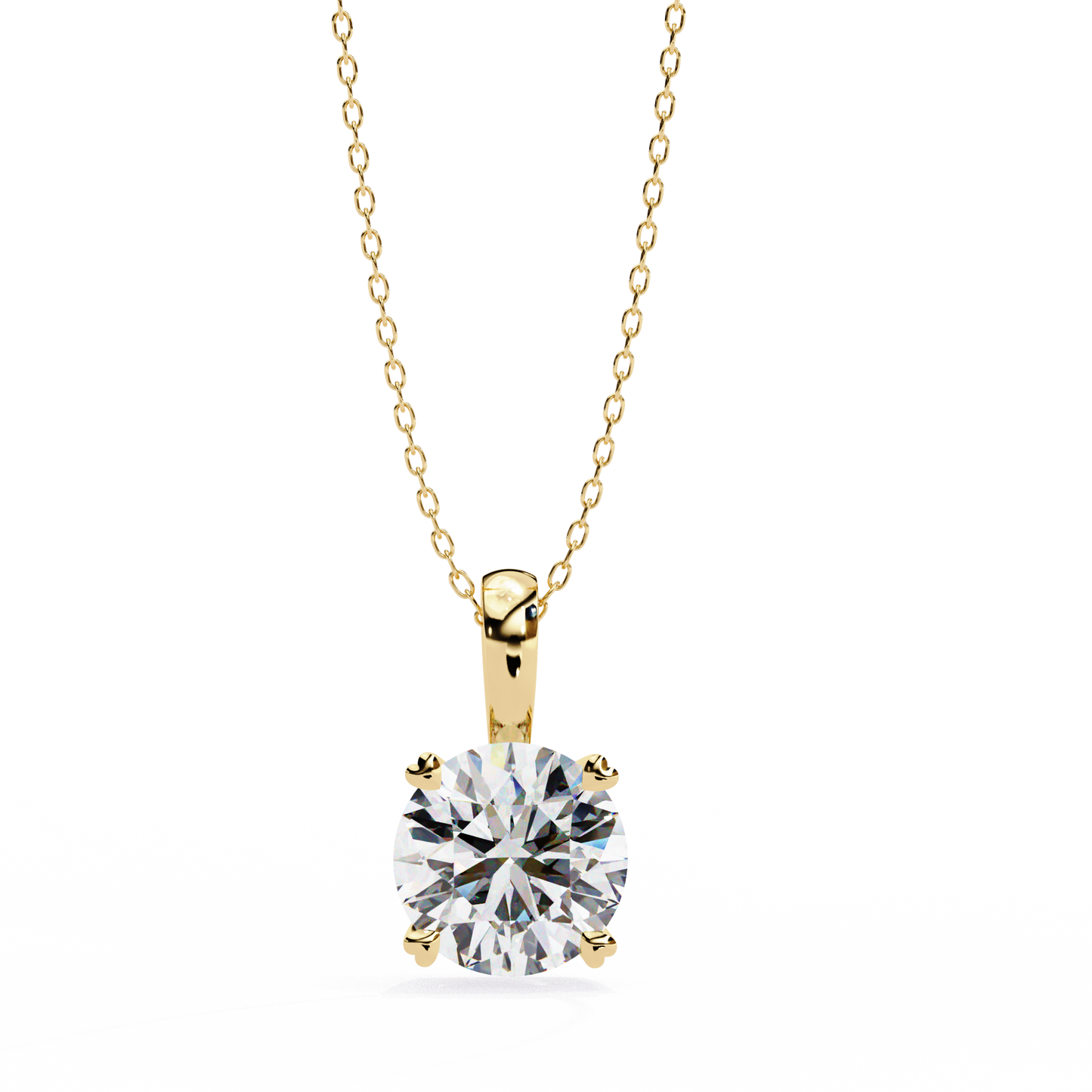 pure radiance round lab-grown diamond pendant