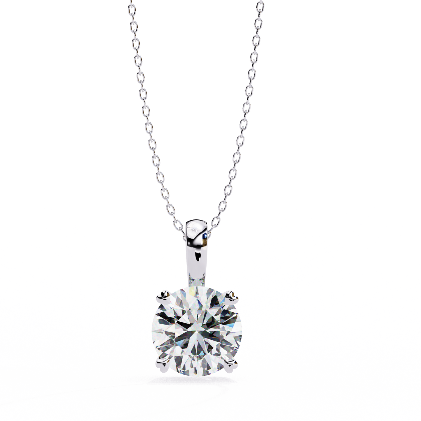 pure radiance round lab-grown diamond pendant