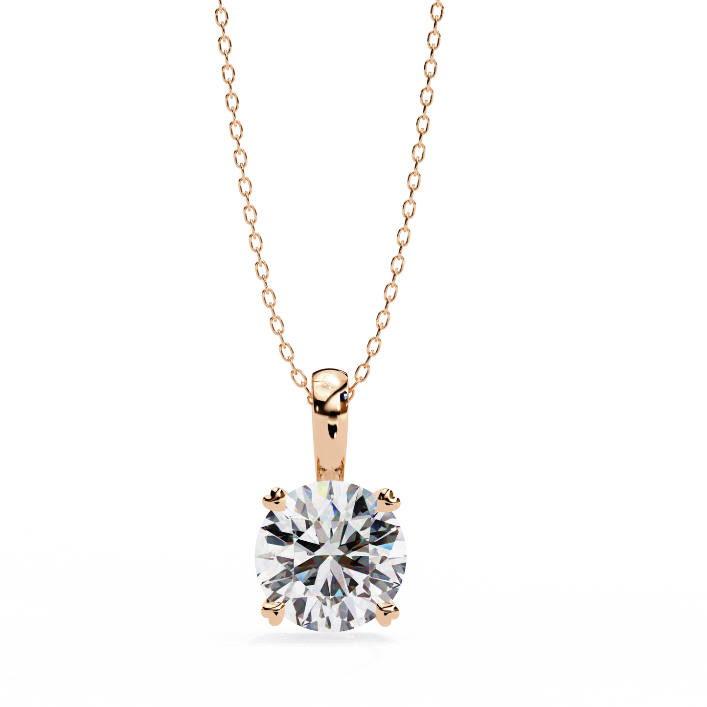 pure radiance round lab-grown diamond pendant