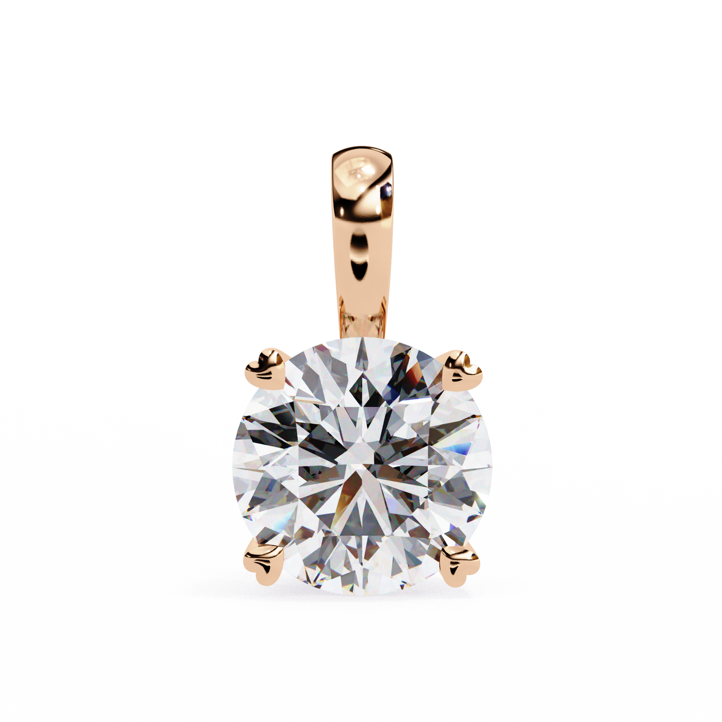 pure radiance round lab-grown diamond pendant