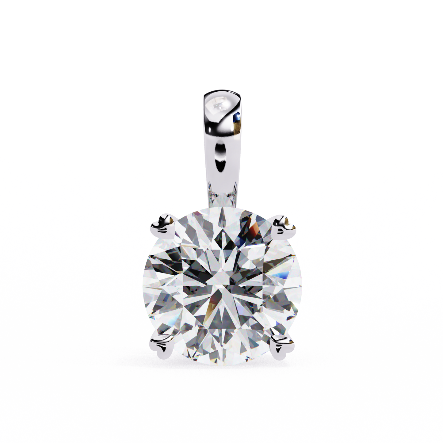 pure radiance round lab-grown diamond pendant