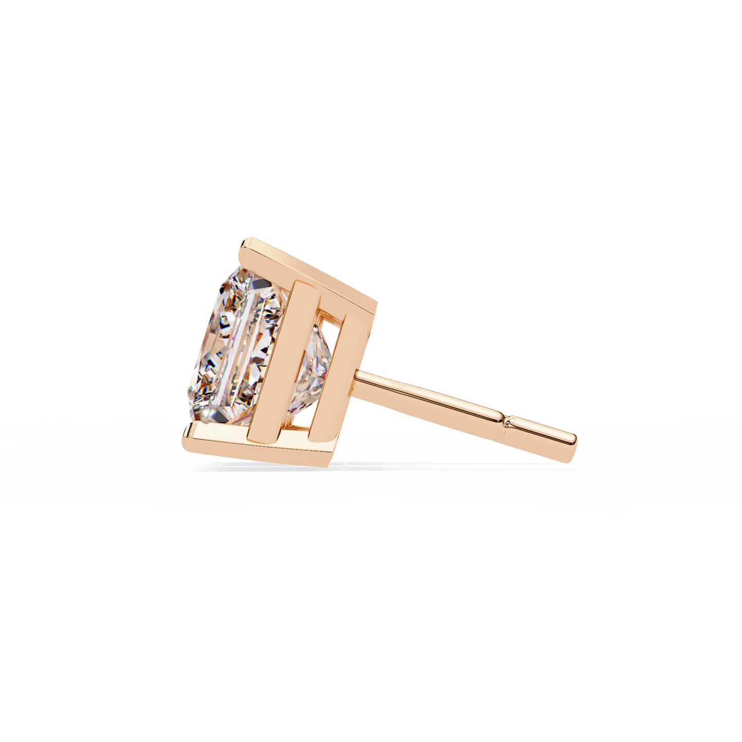 pure elegance princess lab grown diamond earrings