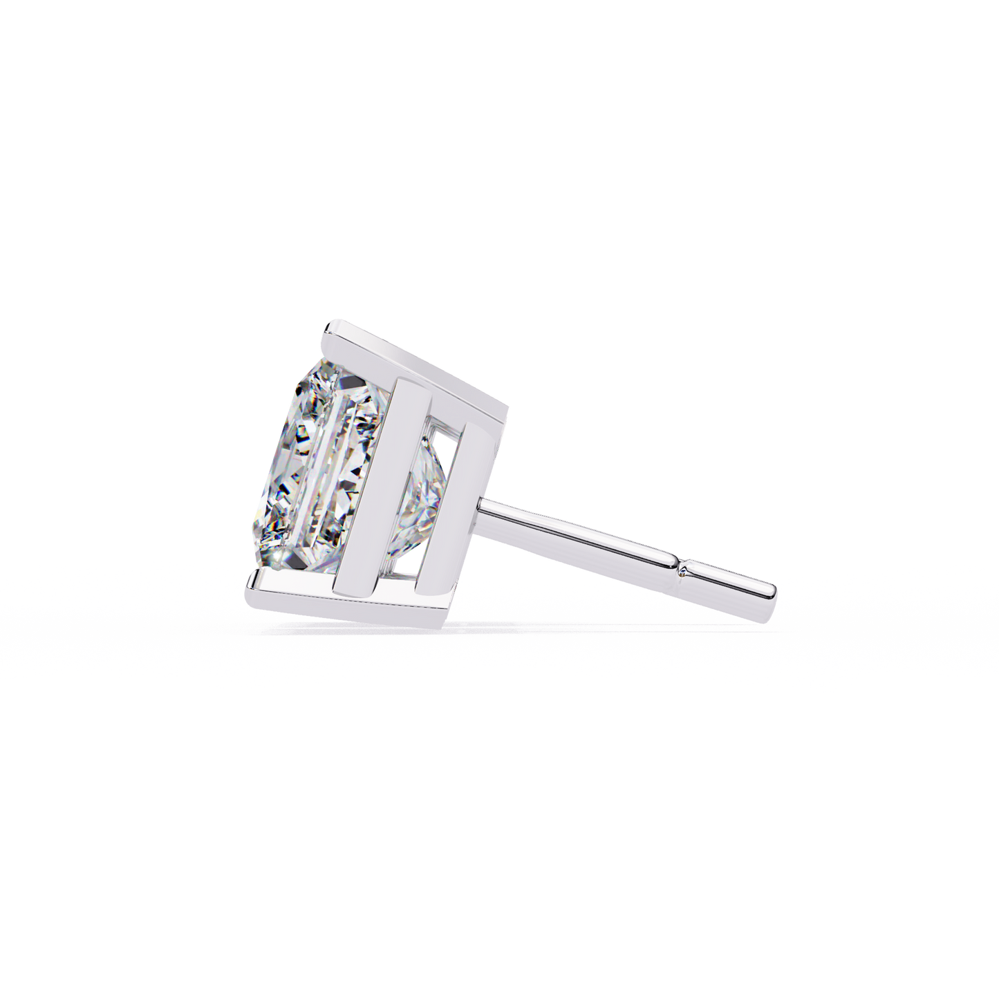 pure elegance princess lab grown diamond earrings