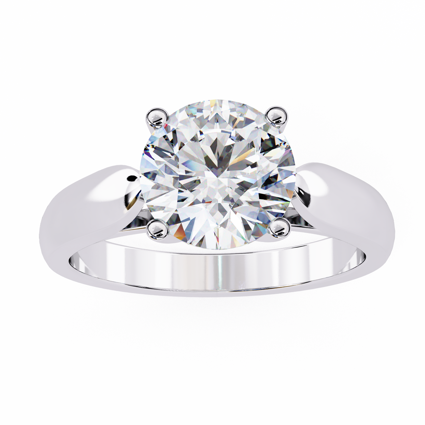 nova lab grown diamond embrace solitaire ring