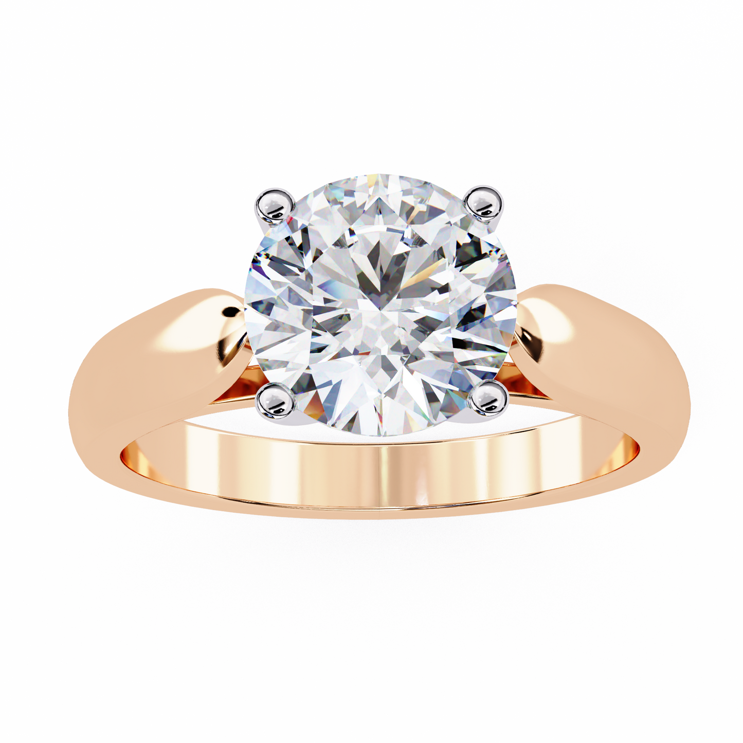 nova lab grown diamond embrace solitaire ring