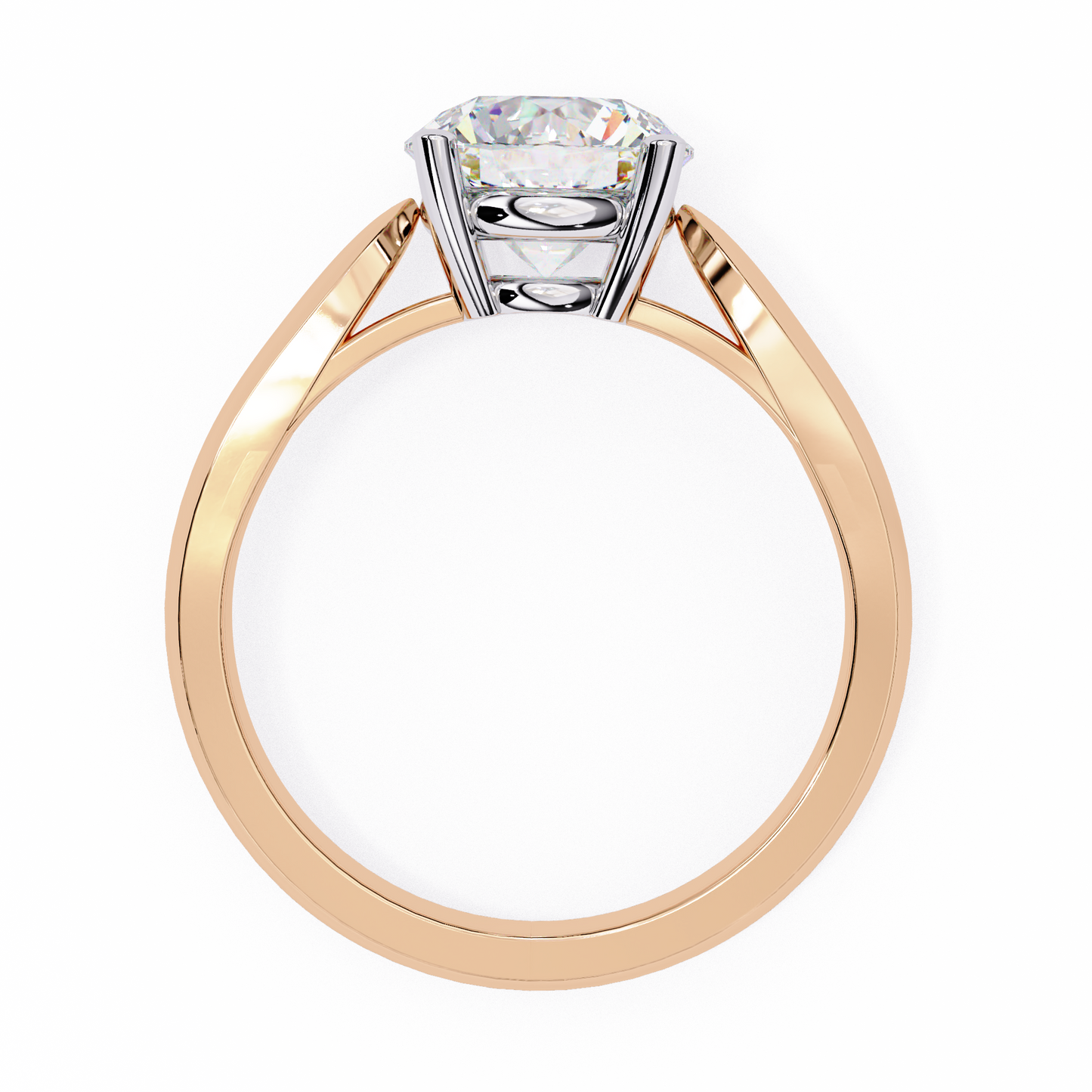nova lab grown diamond embrace solitaire ring